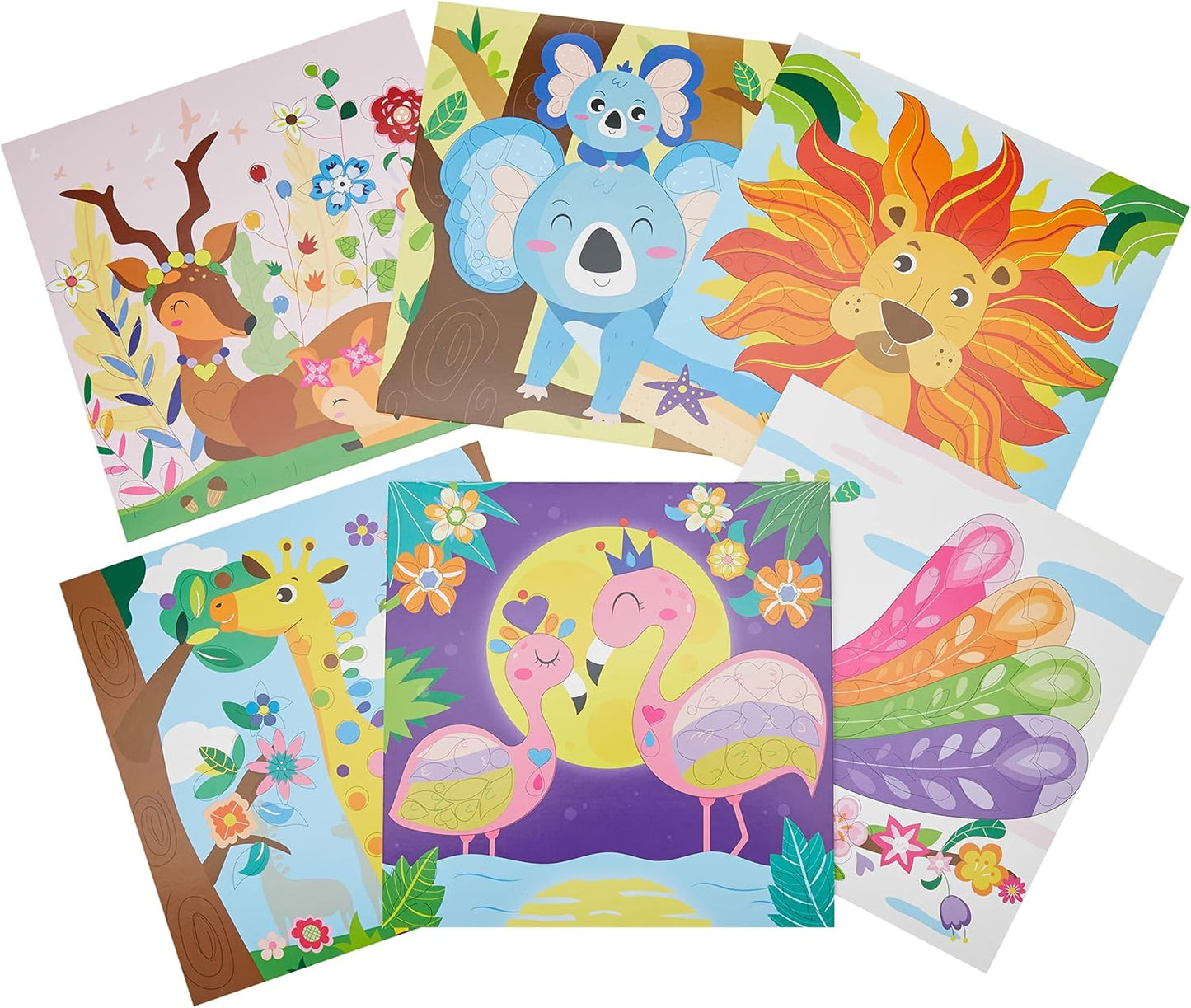 C.S. Kids DIY Paper Quilling Arts & Crafts Gifts – Animal Kingdom| 3D Paper Quilling Design Kits for Kids, Make Your Own Paper Art (Paper Strips & Tools Included), Multicolor,PQ05