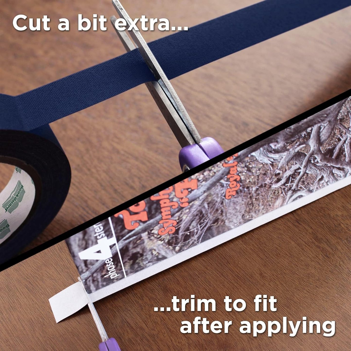 BookGuard 1 Inch Premium Bookbinding Repair Cloth Tape, 15 Yard Roll, Navy Blue