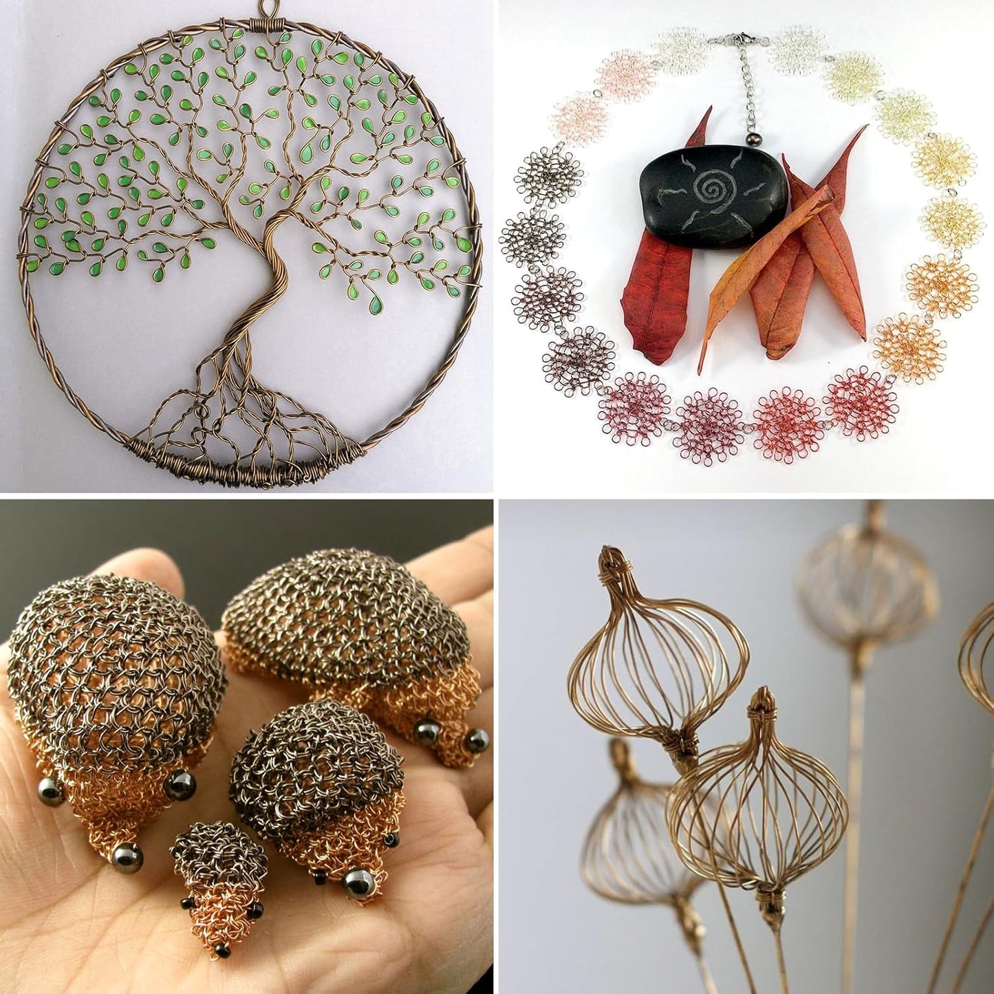 49FT Jewelry Wire 18 Gauge Tarnish-Resistant Copper Beading Wires Roll Bulk for DIY Crafts Jewelry Making, Antique Bronze