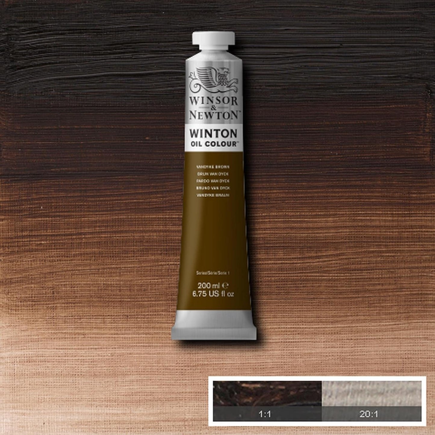 Winsor & Newton Winton Oil Color, 200ml (6.75-oz) Tube, Vandyke Brown