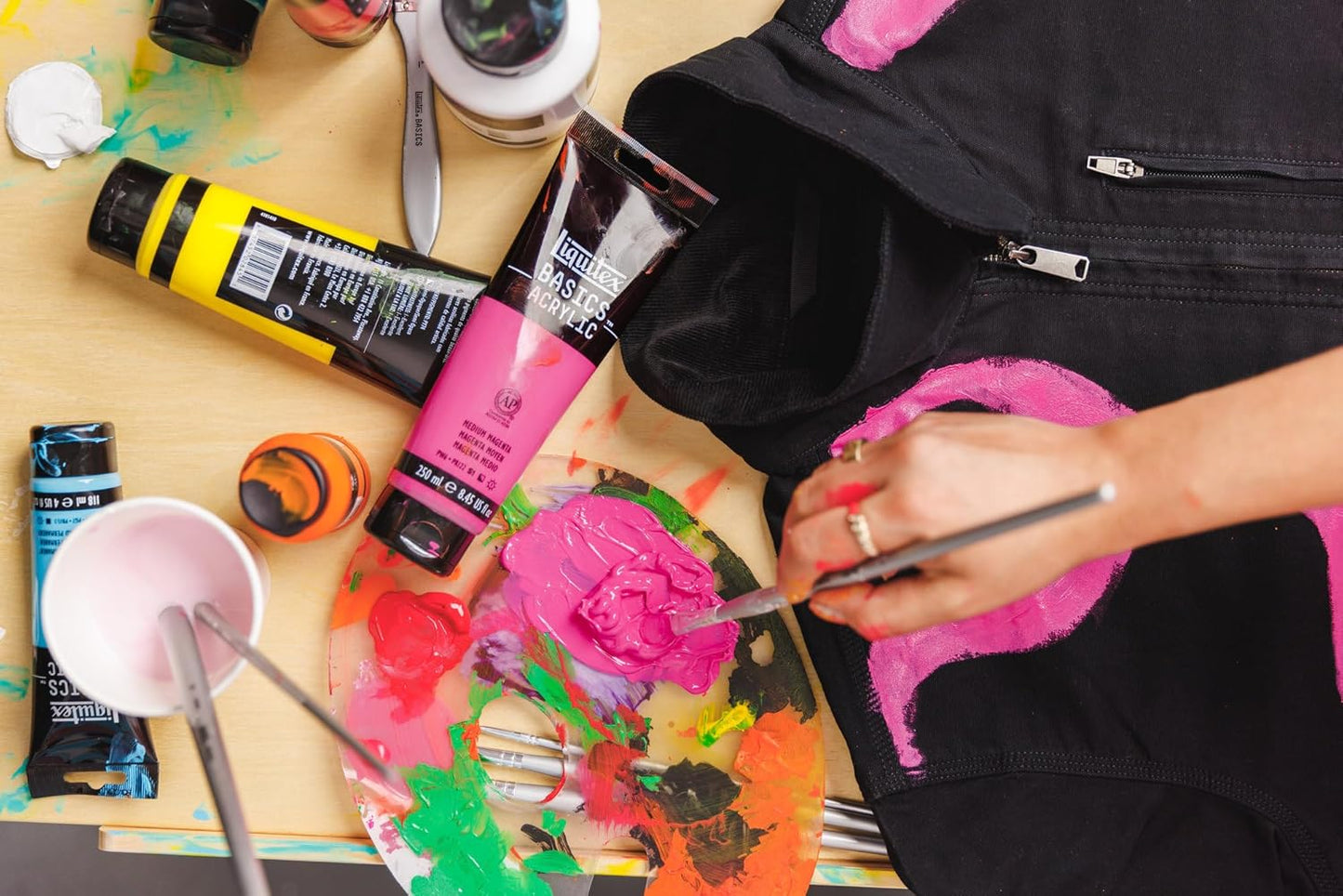 Liquitex BASICS Acrylic Paint, 118ml (4-oz) Tube, Metallic Burnt Orange