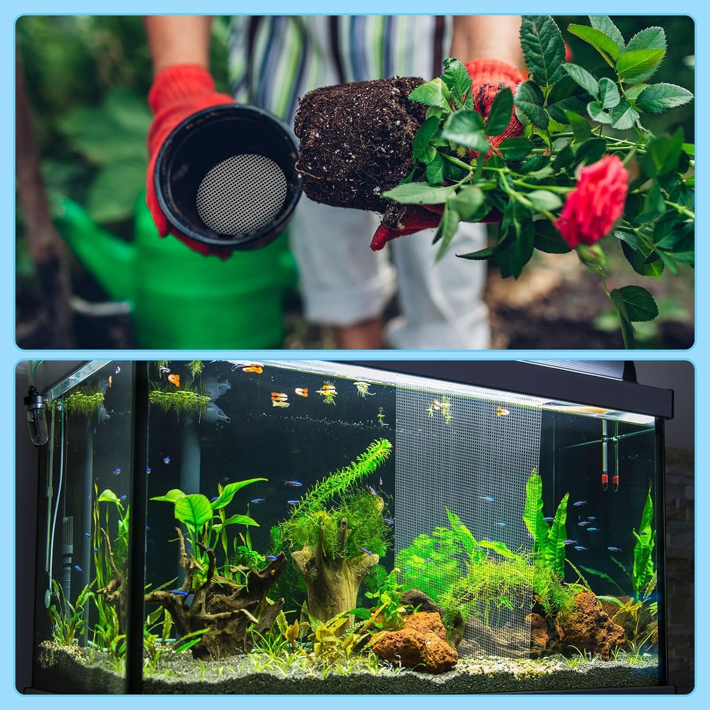 Caydo 20 Pieces 7 Count Plastic Mesh Canvas Sheets, Eye Mesh for Therian Mask, Acrylic Yarn Crafting, Knit Crochet Projects and Make Aquarium Dividers (10.5 X 13.5 Inch)