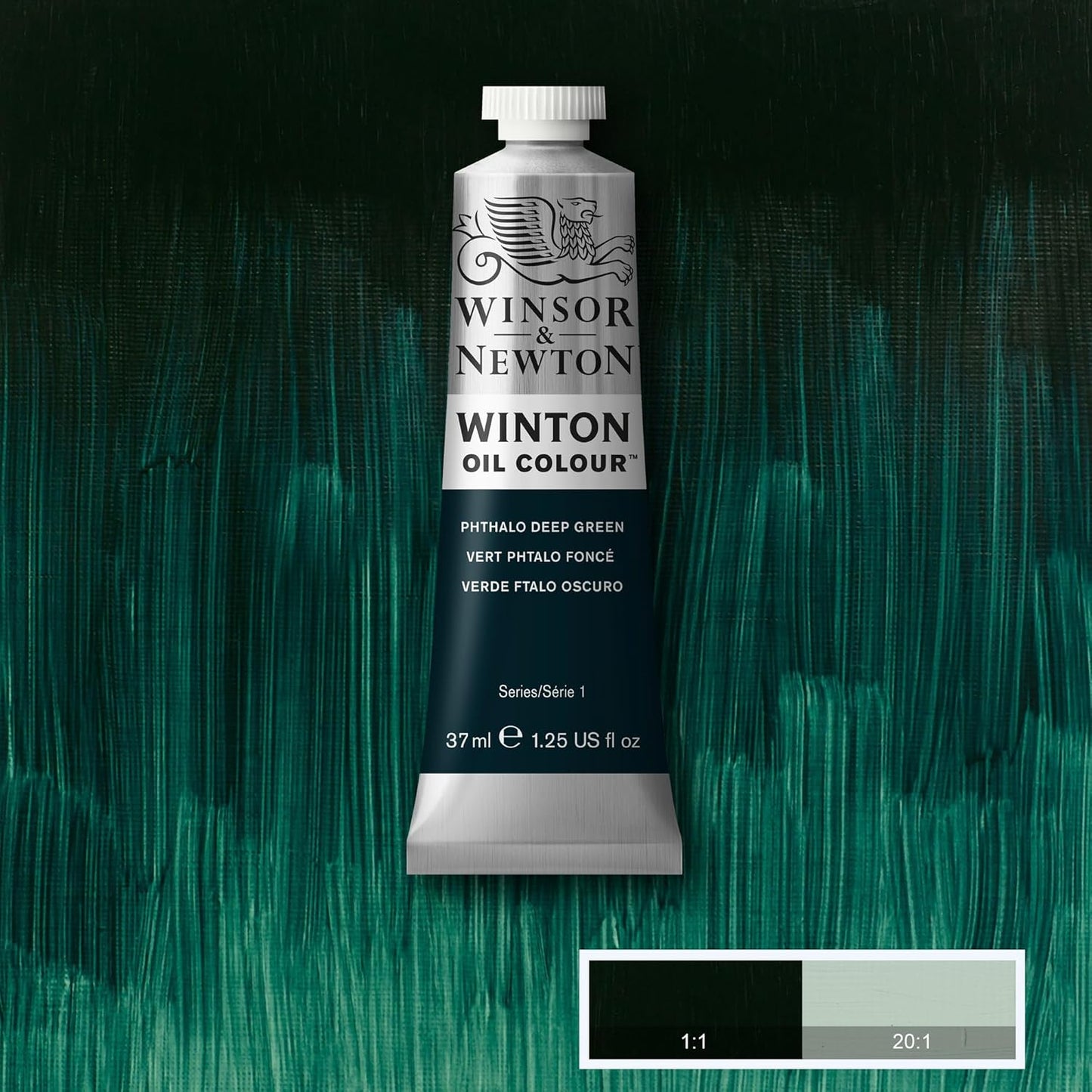 Winsor & Newton Winton Oil Color, 37ml (1.25-oz) Tube, Phthalo Deep Green