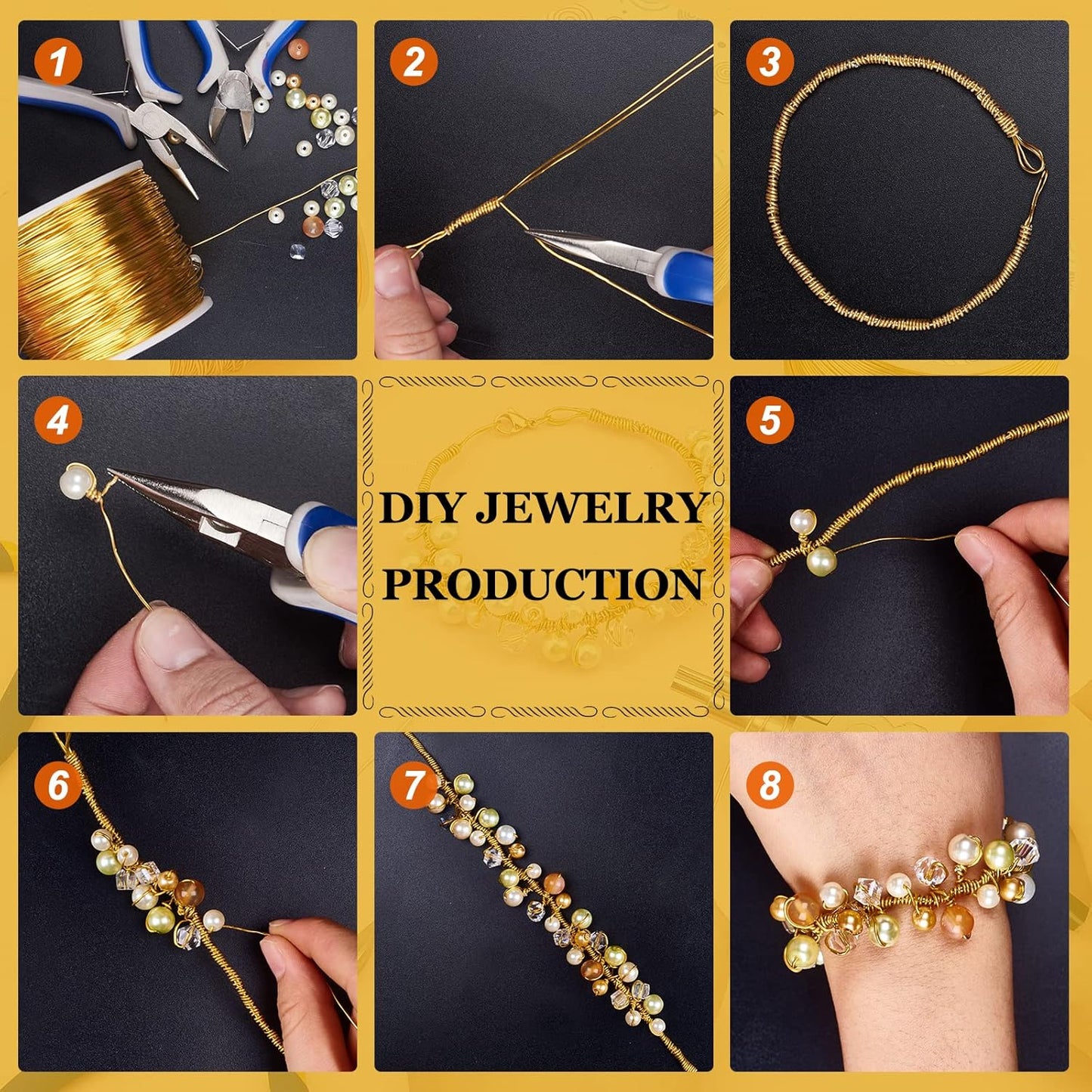 BENECREAT 20 Gauge 770FT Colored Aluminum Craft Wire - Deep Sky Blue Floral & Jewelry Beading Wire