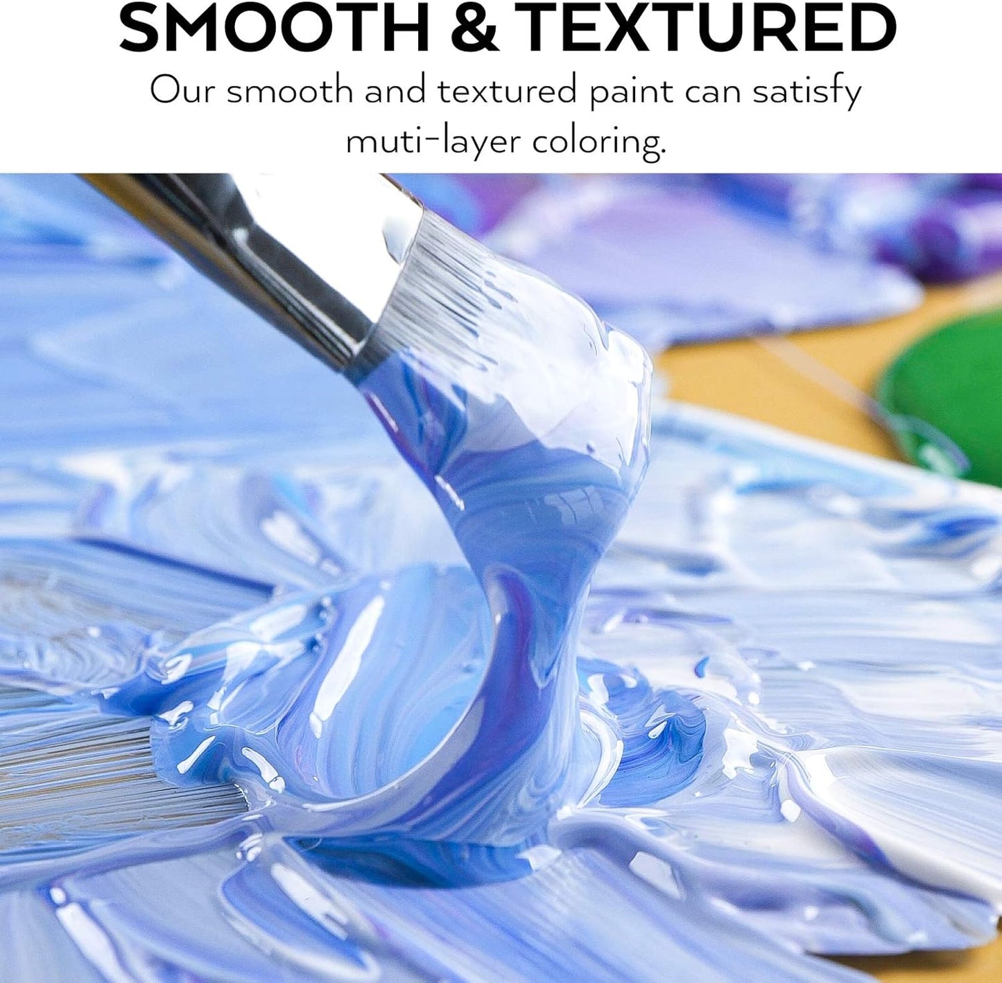 Nicpro 18 Colors Large Acrylic Paint Set, 8.45oz/250 ml Artist Painting Supplies Bulk Non-Toxic For Multi Surface Pumpkin Canvas Wood Fabric Leather Cardboard Paper Crafts Rock Hobby with Color Wheel