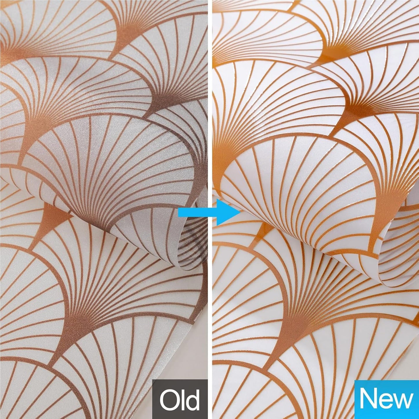 DKTIE Geometric Art Stained Glass Window Film Bathroom Window Privacy Film Frosted Glass Static Clings Non Adhesive with Installation Tools, Modern Home Improvement Style (S117, 35.4'' x 78.7'')