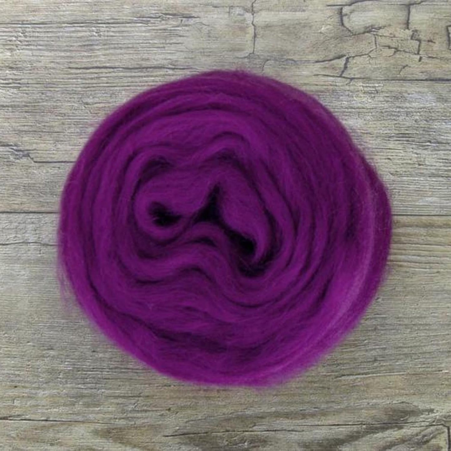 Revolution Fibers Dyed Corriedale Wool | 8 Ounces of Premium Combed Wool Top | 26 Micron, 100% Pure Corriedale Wool Roving, Ethically Sourced (Royal Damson Purple)