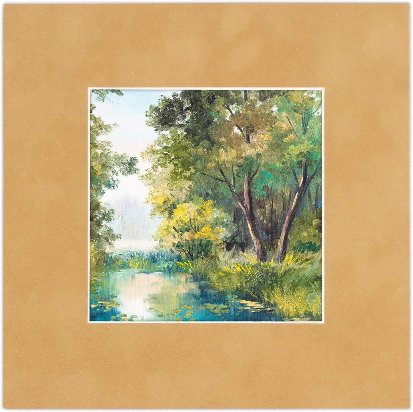 Poster Palooza 11x14 Mat Bevel Cut for 8.5x11 Photos - Acid Free Beige Suede Precut Matboard - for Pictures, Photos, Framing - 4-ply Thickness
