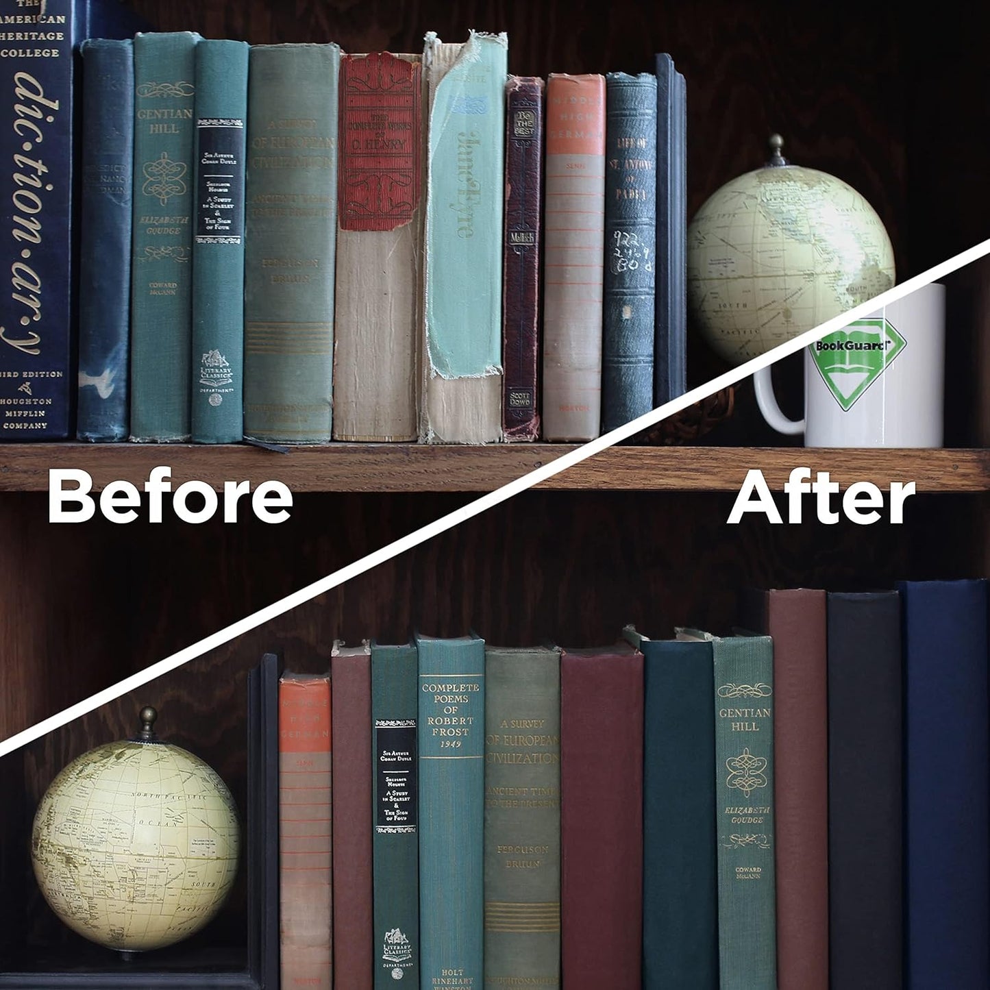 BookGuard 4 inch Premium Bookbinding Repair Cloth Tape, 15 Yard Roll, Forest Green