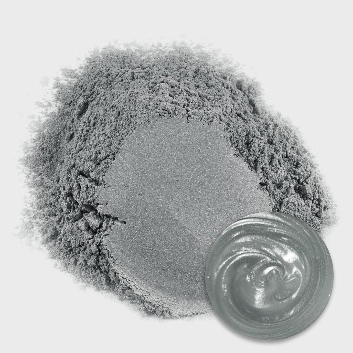 Ceya Mica Powder, 5.3oz/ 150g Silver Grey Pearlescent Effect Colorant Pigment Powder for Epoxy Resin, Tumblers, Slime Bath Bomb, Soap Dye, Slime, Candle, Resin Crafting, Paint, Jewelry, Nail Polish