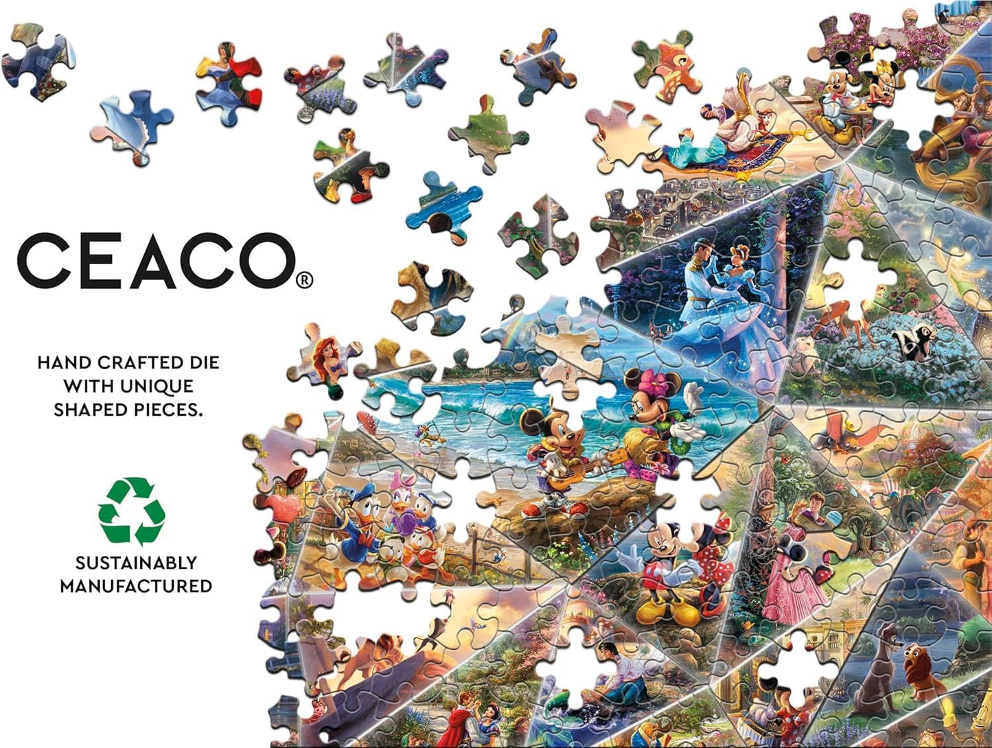 Ceaco - Thomas Kinkade - Disney Collage - 2000 Piece Jigsaw Puzzle