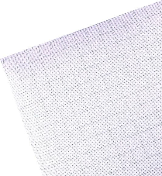 2 Sheets of 14 Count Pre-Gridded Aida Cloth – 21 x 21 Inch White with Green Guidelines Pre-Cut Fabric Squares – Cross Stitch Fabric – 100% Cotton – Ideal for Needlework – The Knotty Unicorn