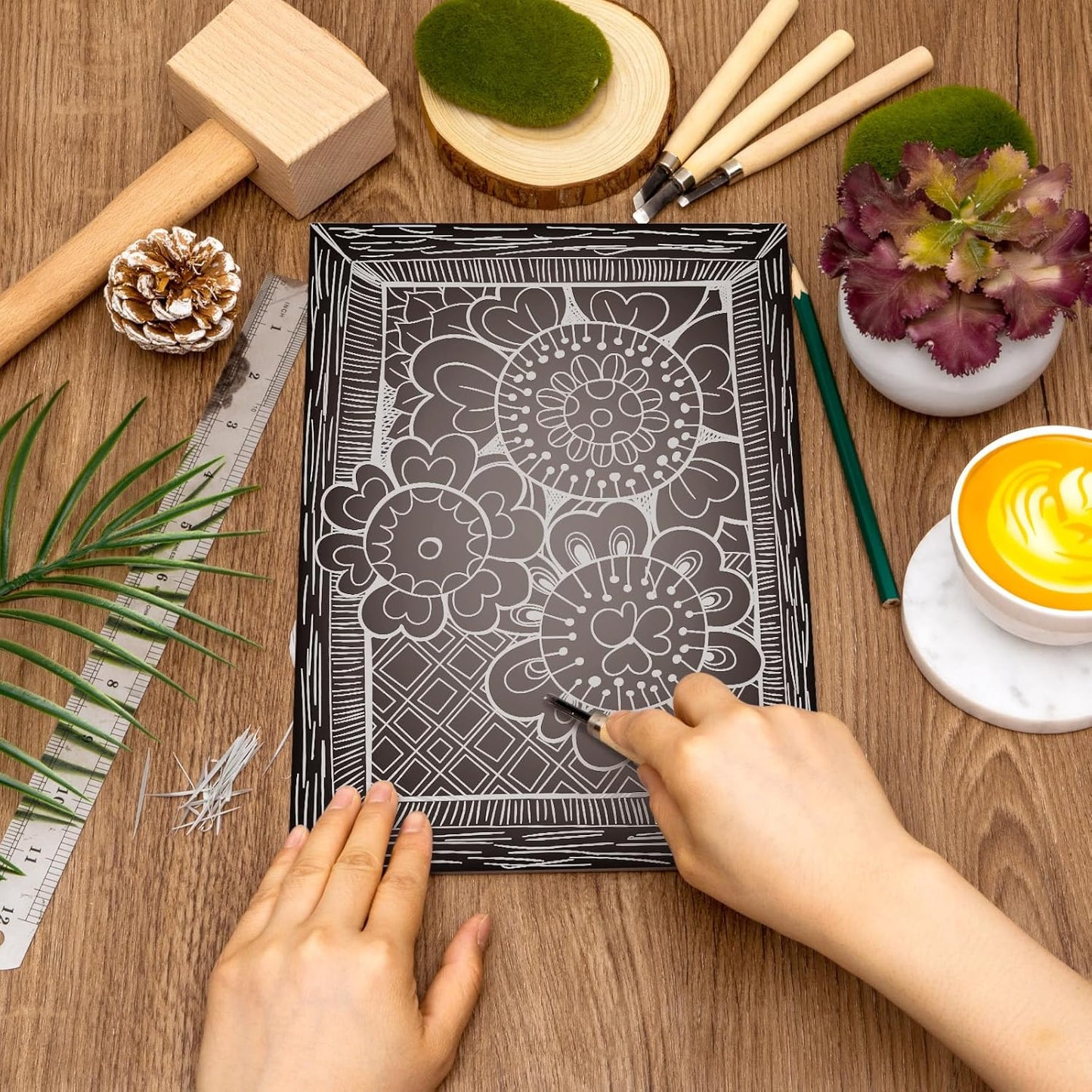 Yeaqee 12 Pcs Linoleum Block Rubber Carving Block Soft Linocut Blocks Large Linoleum Sheet Unmounted Lino Plates for Engraving Art Project Printmaking Artist Studio Supplies (8 x 10 Inch,Gray)