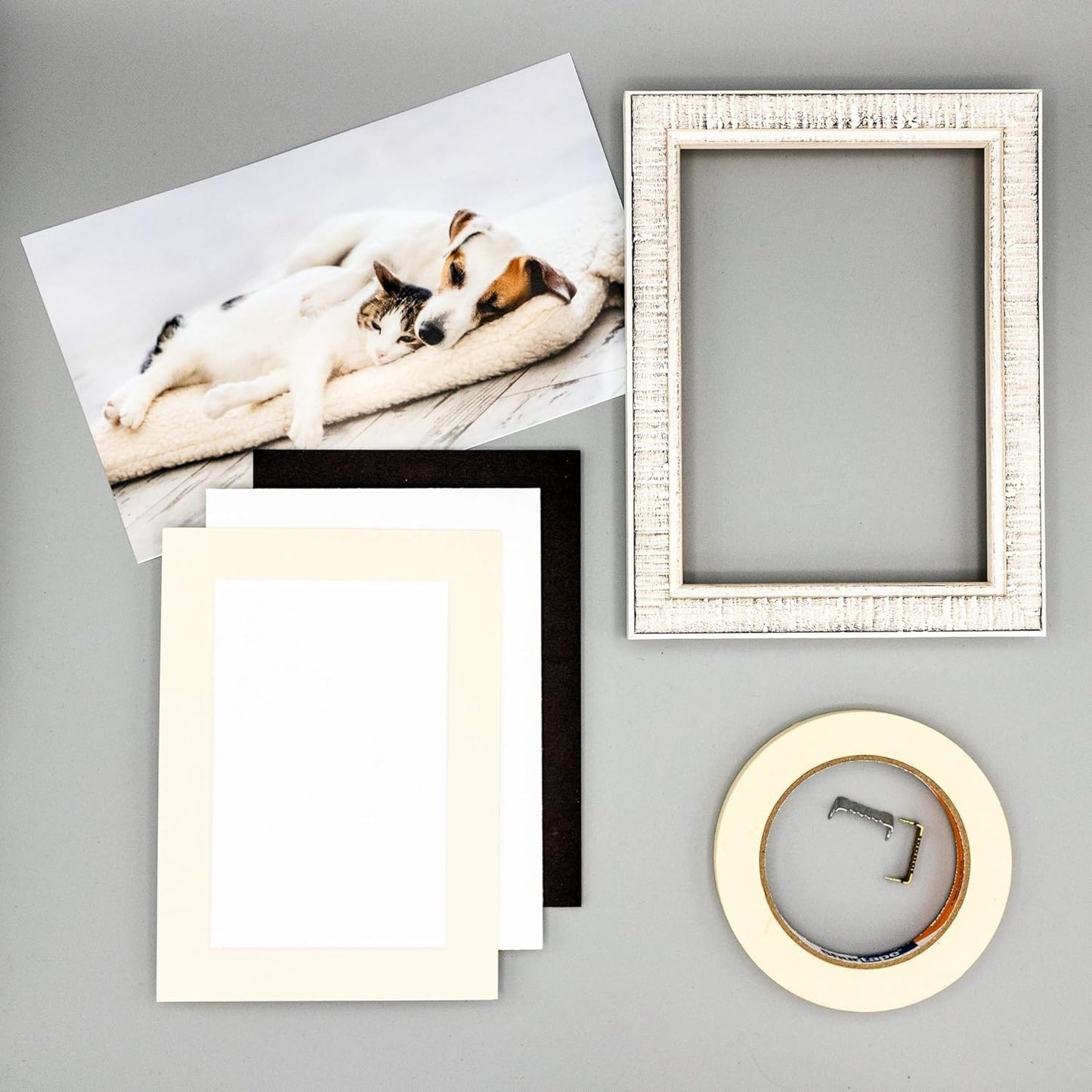Pack of Ten Acid Free 11x14 Mats Bevel Cut for 8.5x11 Photos - Cream Precut Matboards With Backing Boards and Self Seal Photo Mat Bags For Pictures, Photos, Framing - 4-ply Thickness