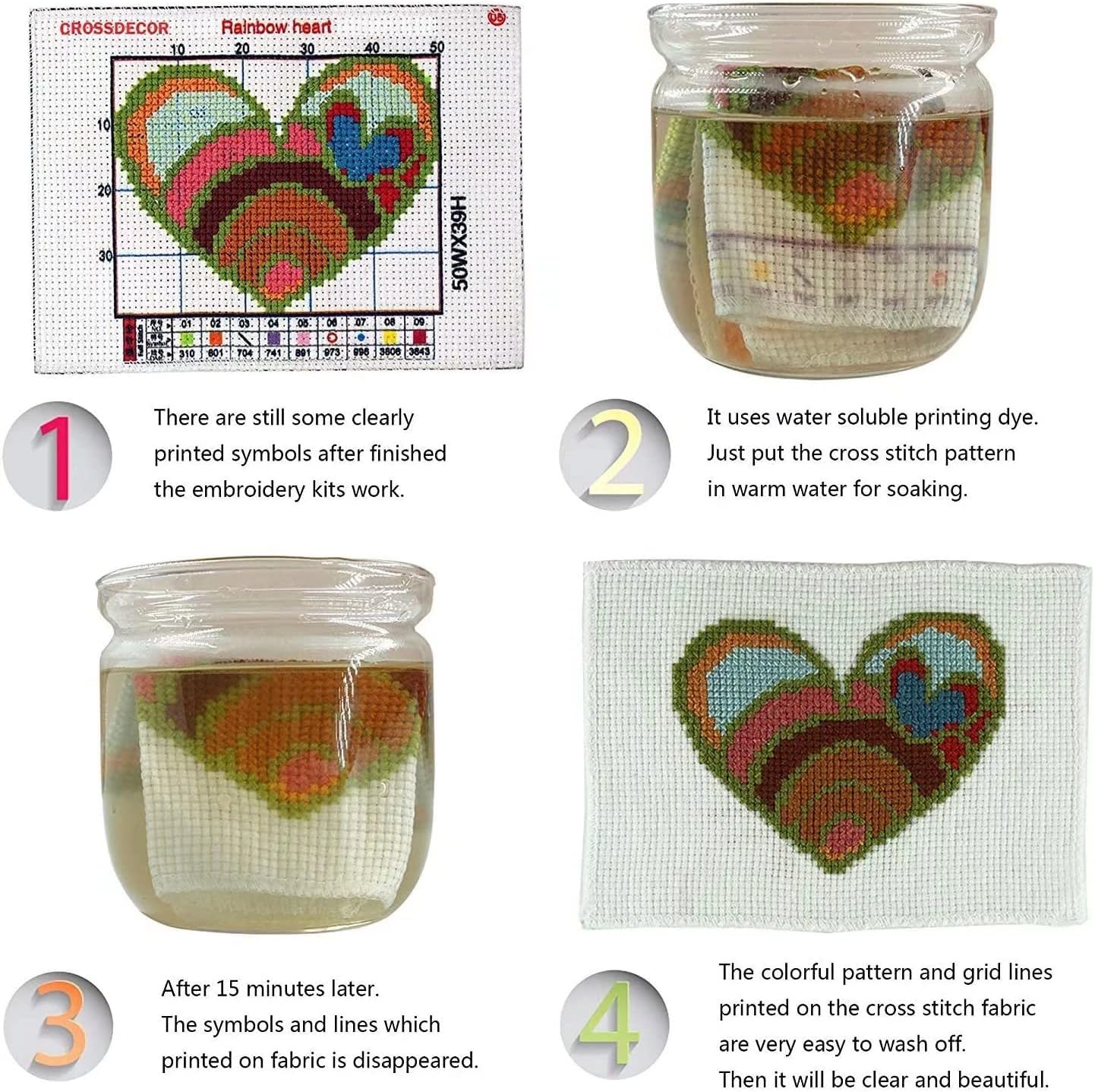 CROSSDECOR Cross Stitch Kits for Beginners,Owl Pattern Crossstitching Preprinted kits DIY Needlepoint Embroidery Craft Kits 11CT 3 Strands-9.5×11 inch