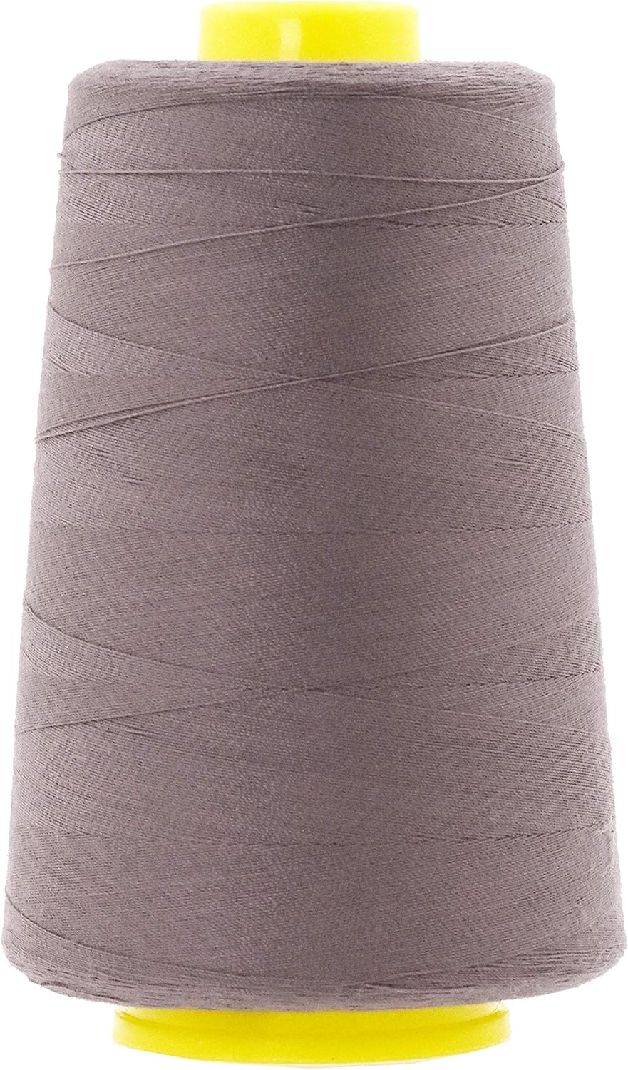 Mandala Crafts 4 Pack of Serger Threads Cones Spools - 20S/2 24000 Yards Polyester Taupe Threads for Sergers Machine and Overlock Quilting Sewing Machine