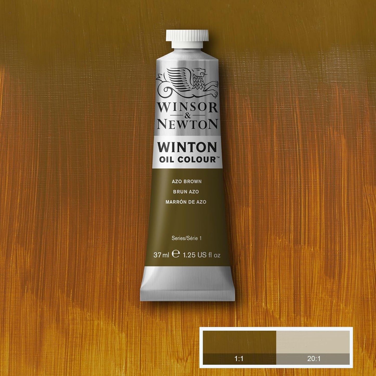 Winsor & Newton Winton Oil Color, 37ml (1.25-oz) Tube, Azo Brown