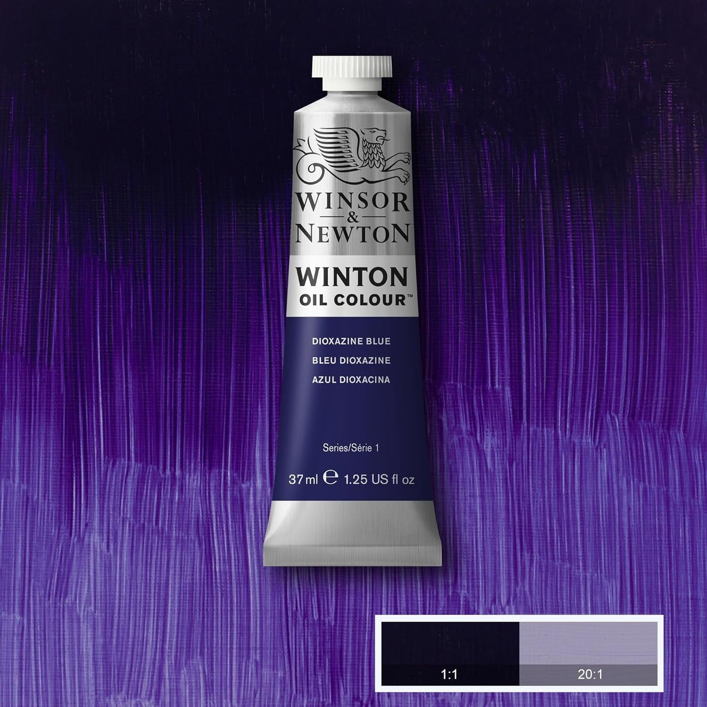 Winsor & Newton Winton Oil Color, 37ml (1.25-oz) Tube, Dioxazine Blue