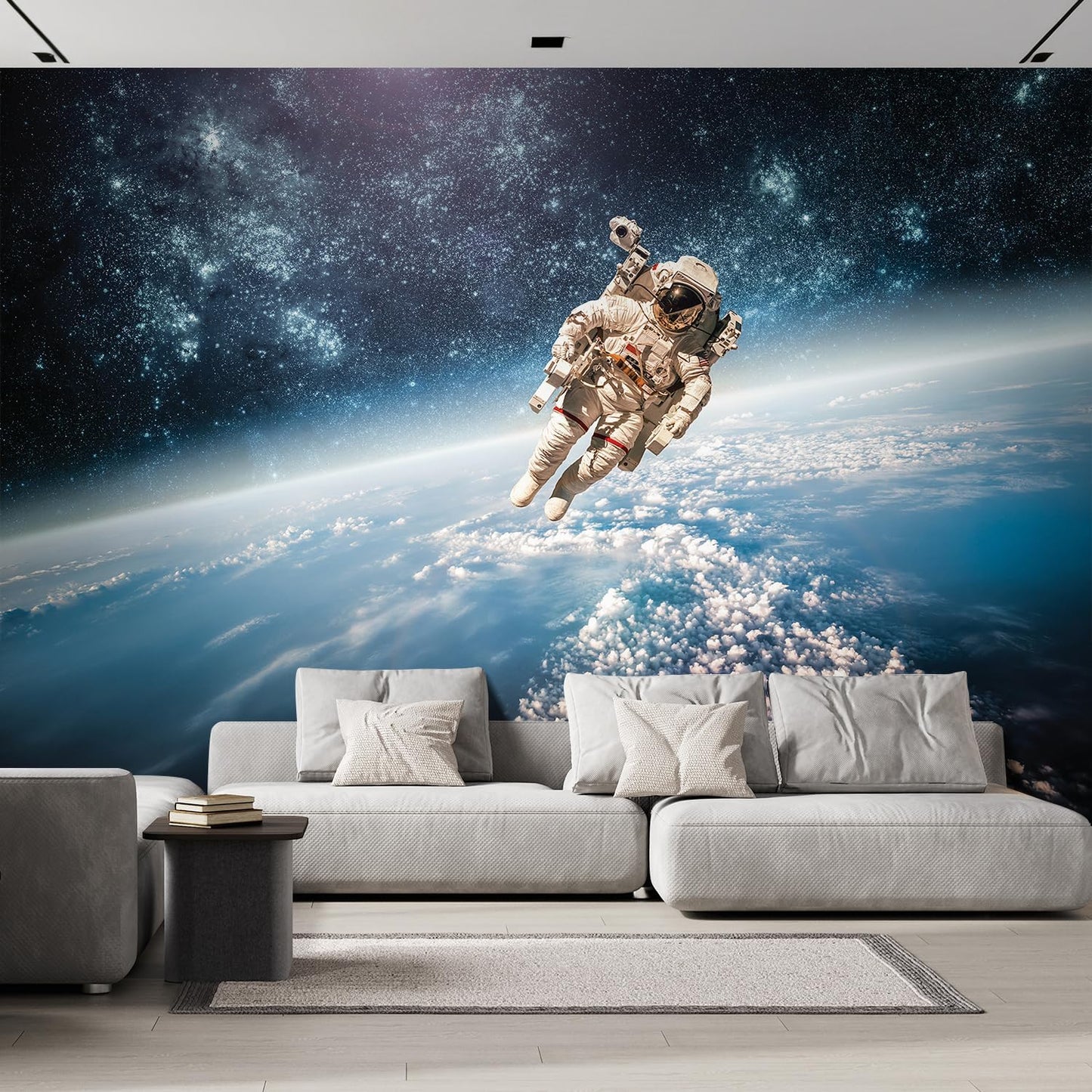 wall26 an Astronaut Floating About Planet EarthWall Mural, Removable Sticker, Home Decor - 108x144 inches