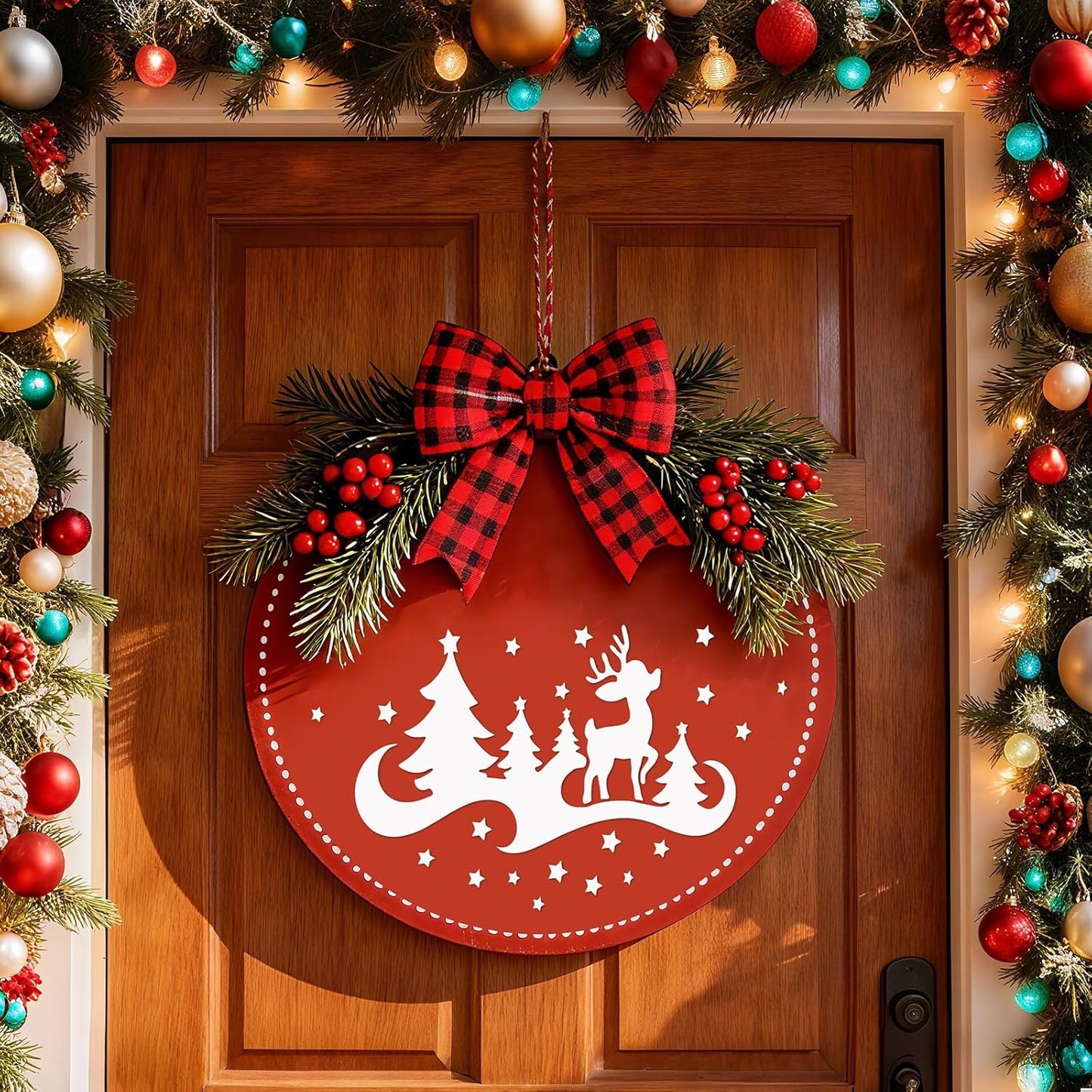 14Pcs Larger Christmas Stencils for Painting On Wood Reusable Xmas Stencils Set Holiday Templates for DIY Crafts Home Decor Art Projects