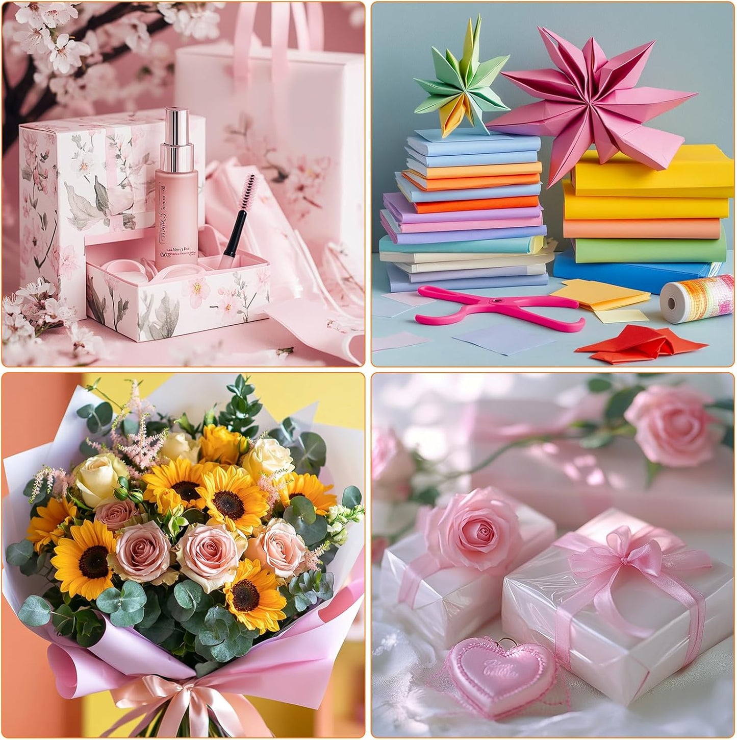 MECCANIXITY Colored Vellum Paper, 40 Sheet Multicolor Transparency 8.3" x 5.9" Printable Vellum Paper, Translucent Vellum Sheets for Printing Wedding Invitations Ink Jet Laser Printer