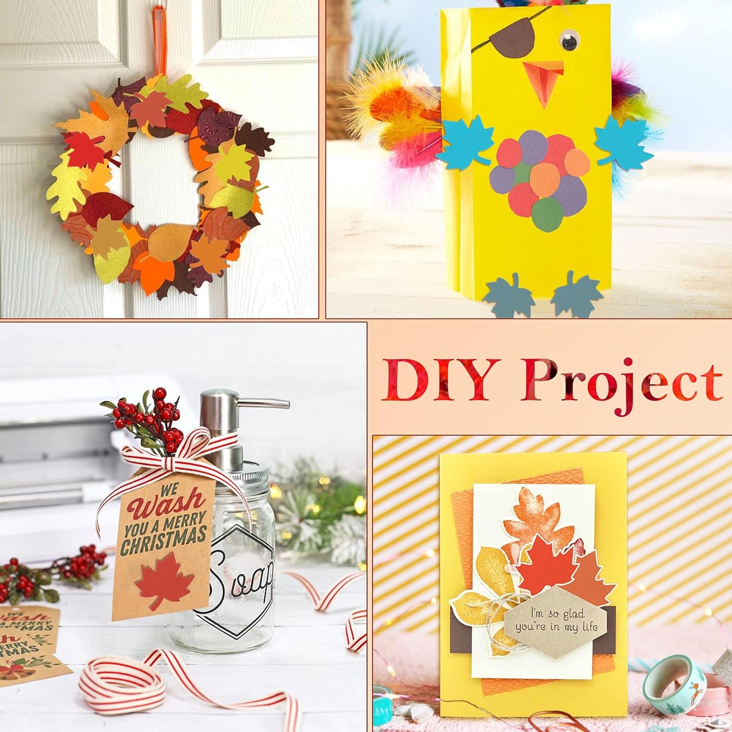 Maple Leaf Punch Cutter 1inch, Paper Punches, Craft Lever Punch Handmade, Leaves Shape for Paper Crafting, Scrapbooking, Cards Decoration, DIY Arts. (Maple Leaf)