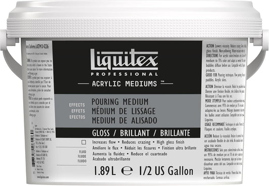 Liquitex Professional Effects Gloss Pouring Medium, 1.89L (Half Gallon) Bucket