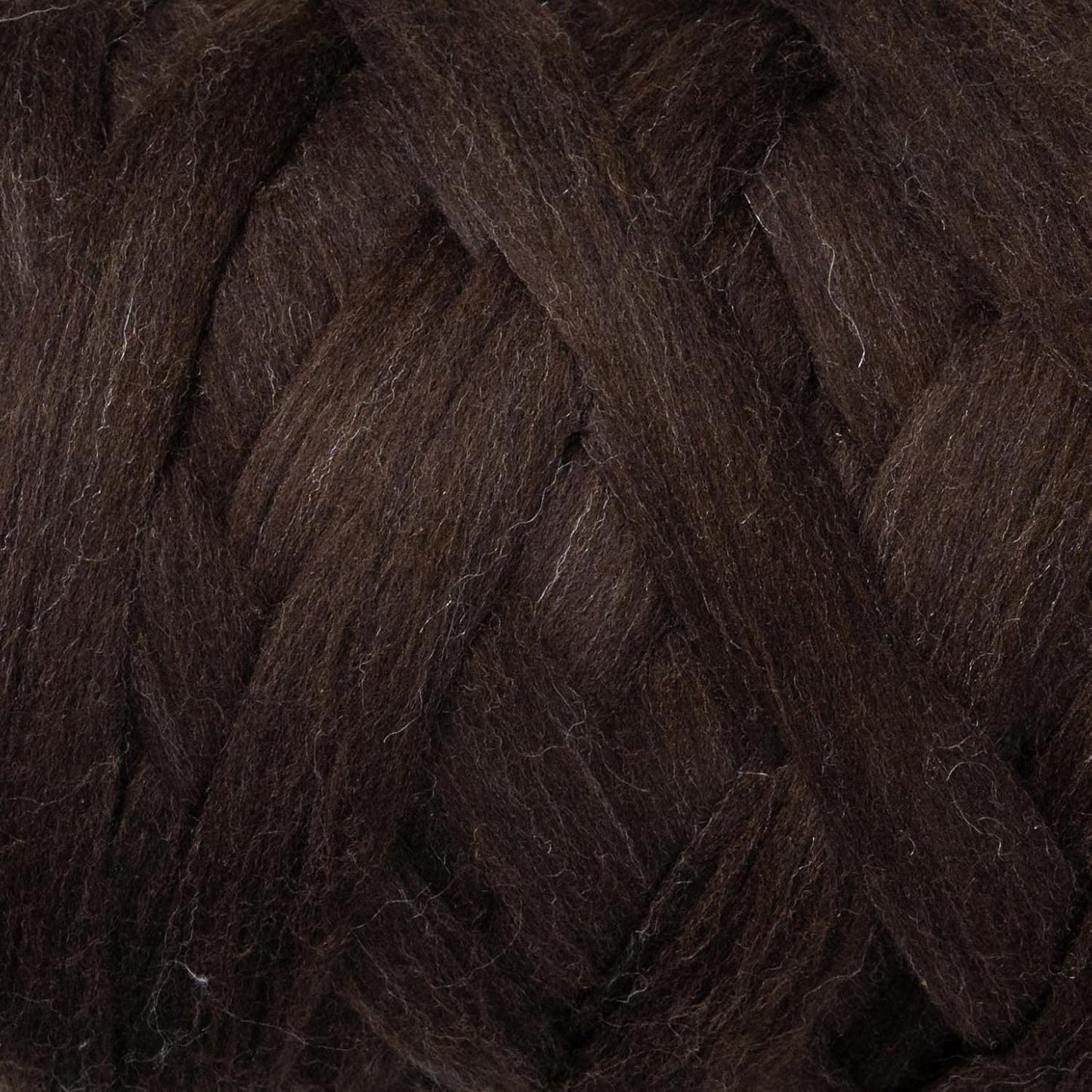 Natural Wool Bulky chunky yarn roving, 8 lb. Best fot hand made Spinning, arm Knitting, Felting,giant Blankets, Tapestry, bedding un-Dyed. (Dark brown Chocolate, 8 lb)