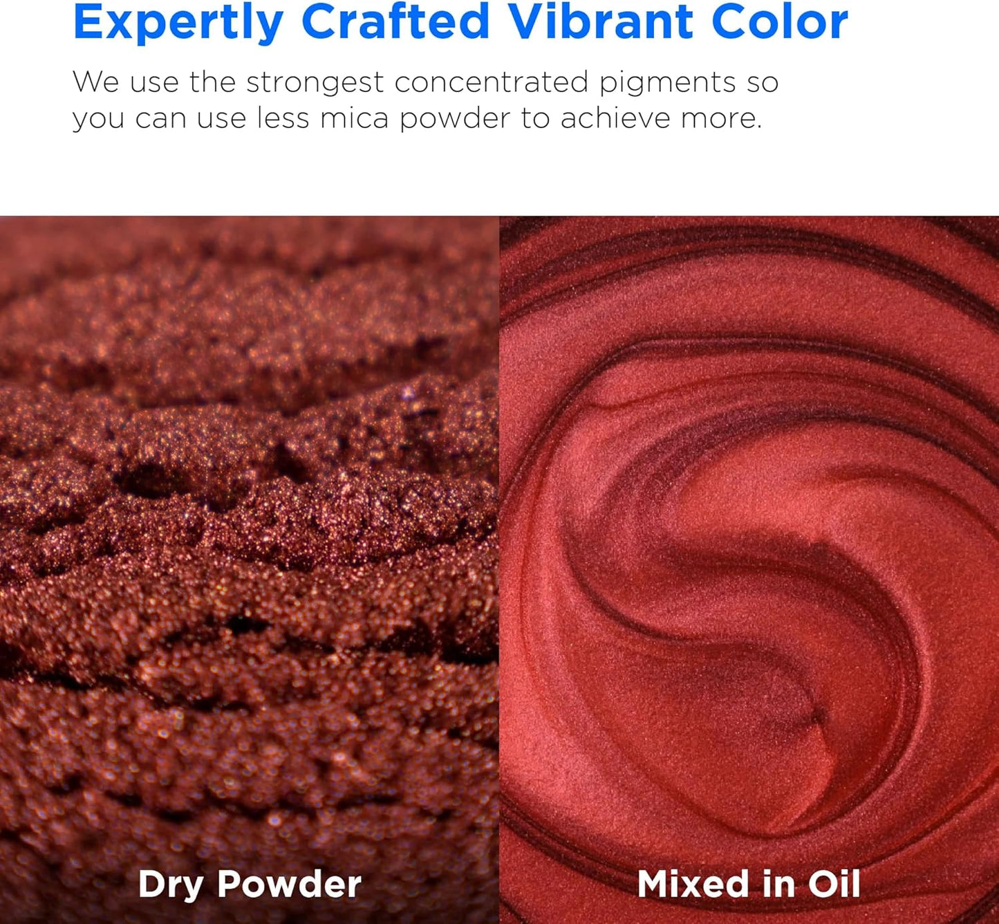 Rolio Premium Red Mica Powder - Rosewood (100G / 3.5 oz) - 1 Jar of Dark Red Pigment Powder for Epoxy Resin, Dye, Soap Making, Nail Polish, Paint, Candle Making, Bath Bombs, Slime