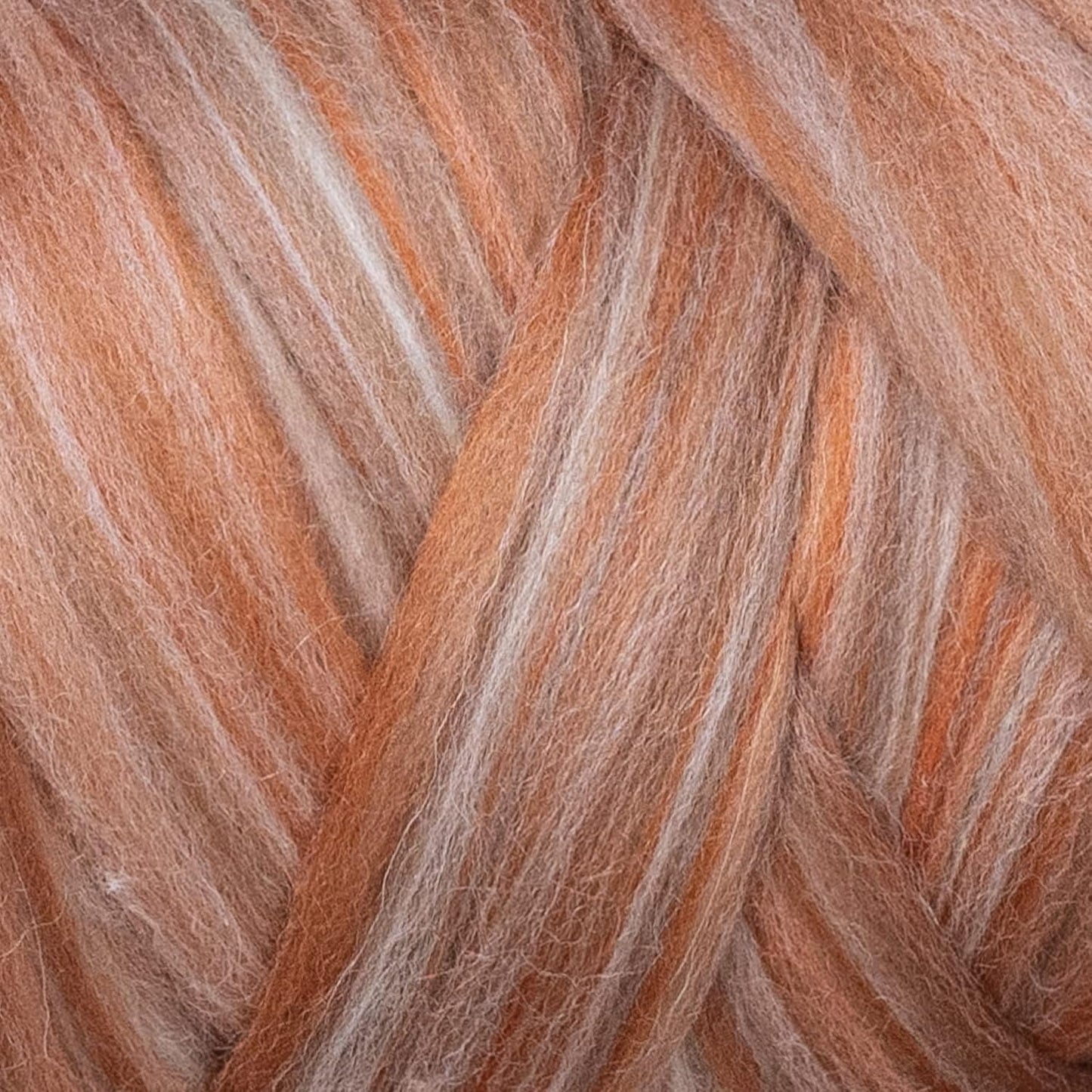 Kondoos multi Colored Natural Wool roving, 1 lb. Best Wool for Needle Felting, Wet Felting, handcrafts and Spinning. (Pebble, 1lb)