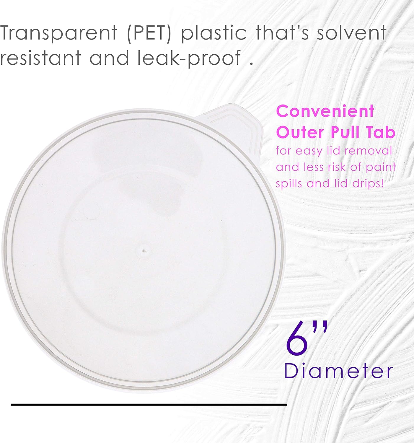 Pouring Masters 12-Pack Mixing Cup Lids for 64 Oz (2000ml) Graduated Plastic Measuring Cup Lids - Storage Seal Top for Pouring Masters Automotive Paint Mixing Cups, Epoxy Resin, Art Supplies