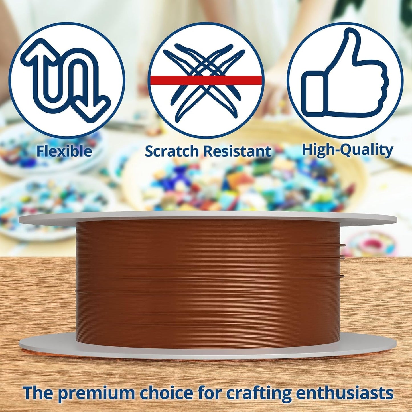 Soft Flex 49 Strand Beading Wire - Heavy 0.24 Diameter - 10 Feet Nylon Design Wire