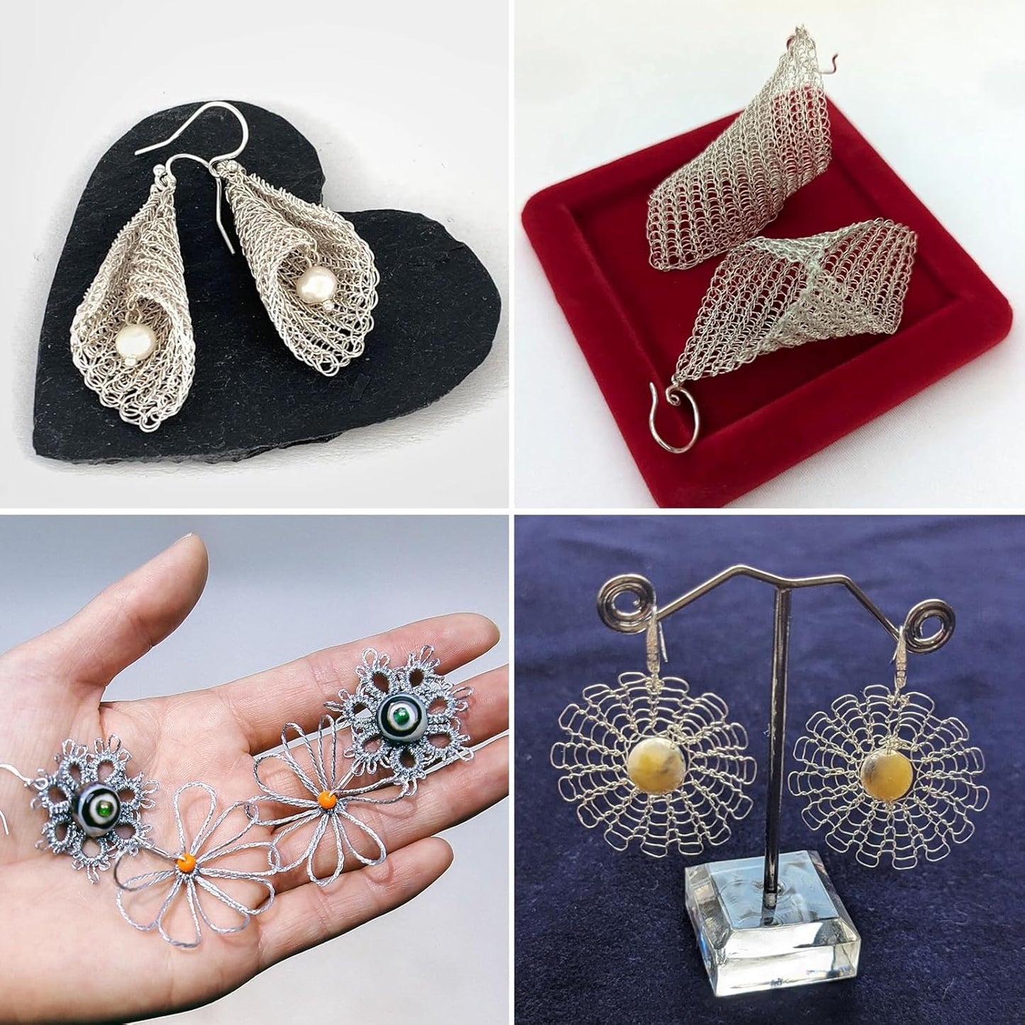 82FT Jewelry Wire 20 Gauge Tarnish-Resistant Copper Beading Wires Roll Bulk for DIY Crafts Jewelry Making, Silver Wire