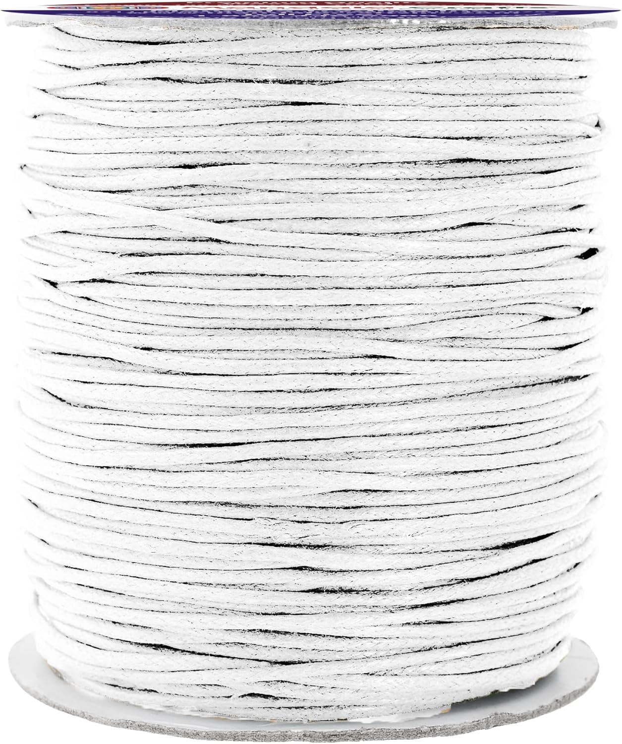 Mandala Crafts 1.5mm 109 Yards White Cotton Waxed Cord for Jewelry Making Bracelet Cord Waxed String - Beading String Thread Jewelry Cords for Necklaces String