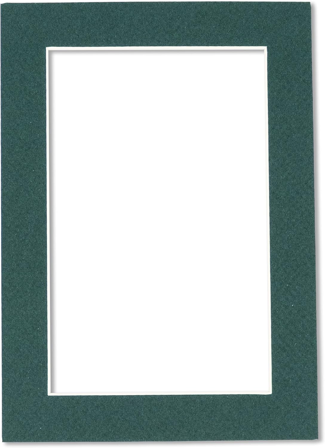 11x14 Mat Bevel Cut for 8.5x11 Photos - Acid Free Forest Green Precut Matboard - For Pictures, Photos, Framing - 4-ply Thickness