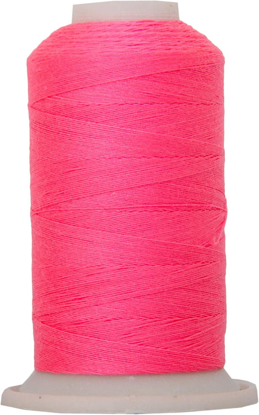 Threadart Polyester All-Purpose Sewing Thread- 600m - 50S/3 - Neon Flamingo