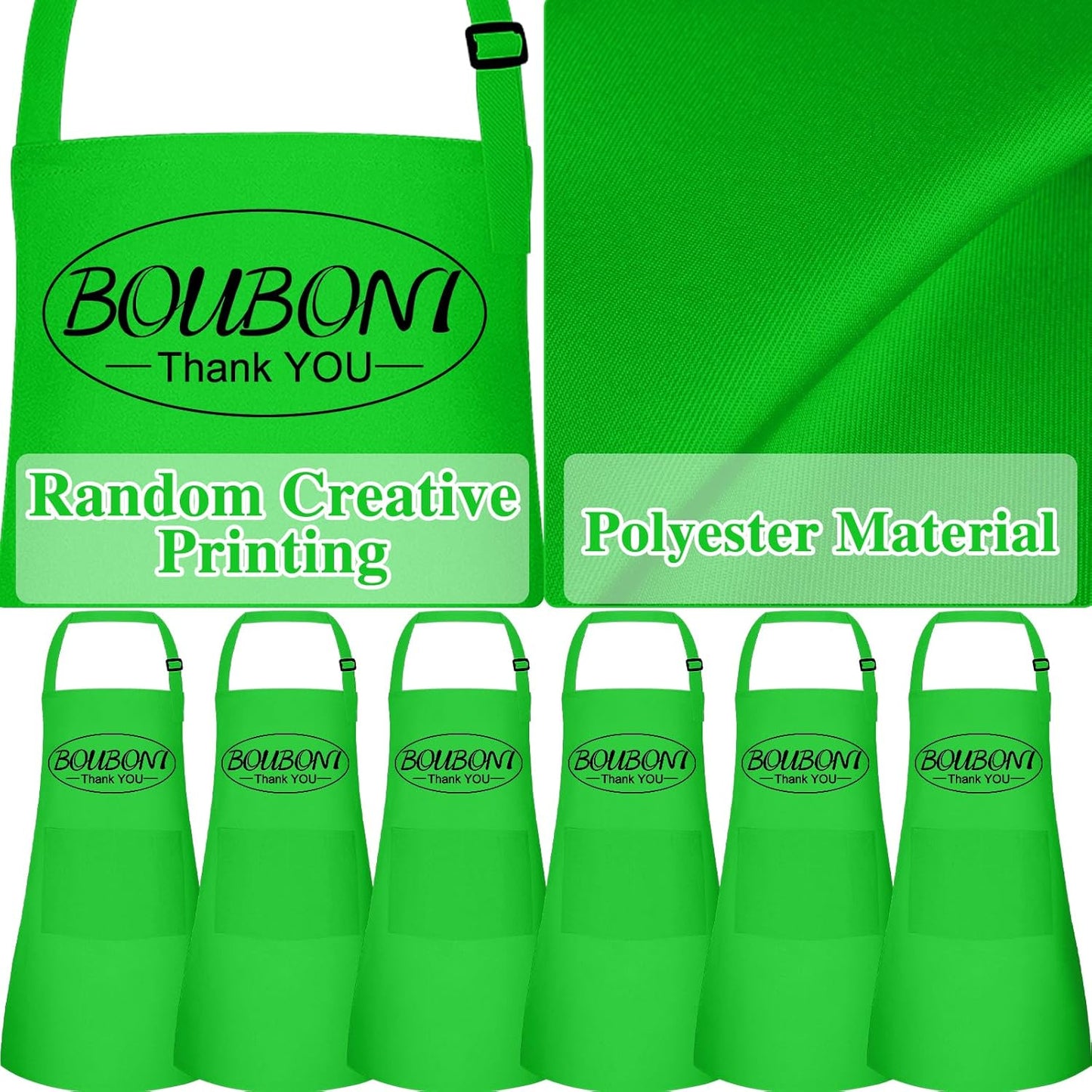 12 Pack Kids Apron Bulk with 2 Pockets Adjustable Chef Art Apron Kids Painting Aprons for Cooking Baking Painting Crafting Grilling Activity（Green）