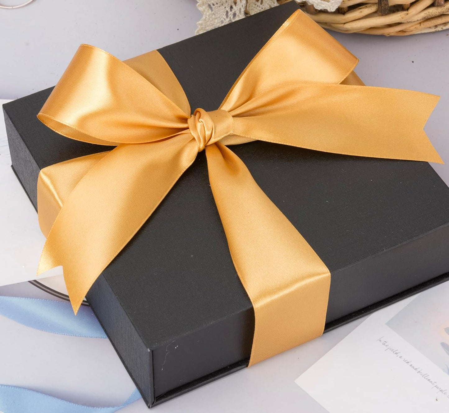 1 1/2 Copper Solid Satin Ribbon, 50 Yards Craft Fabric Ribbon for Gift Wrapping Floral Bouquets Wedding Party Decoration