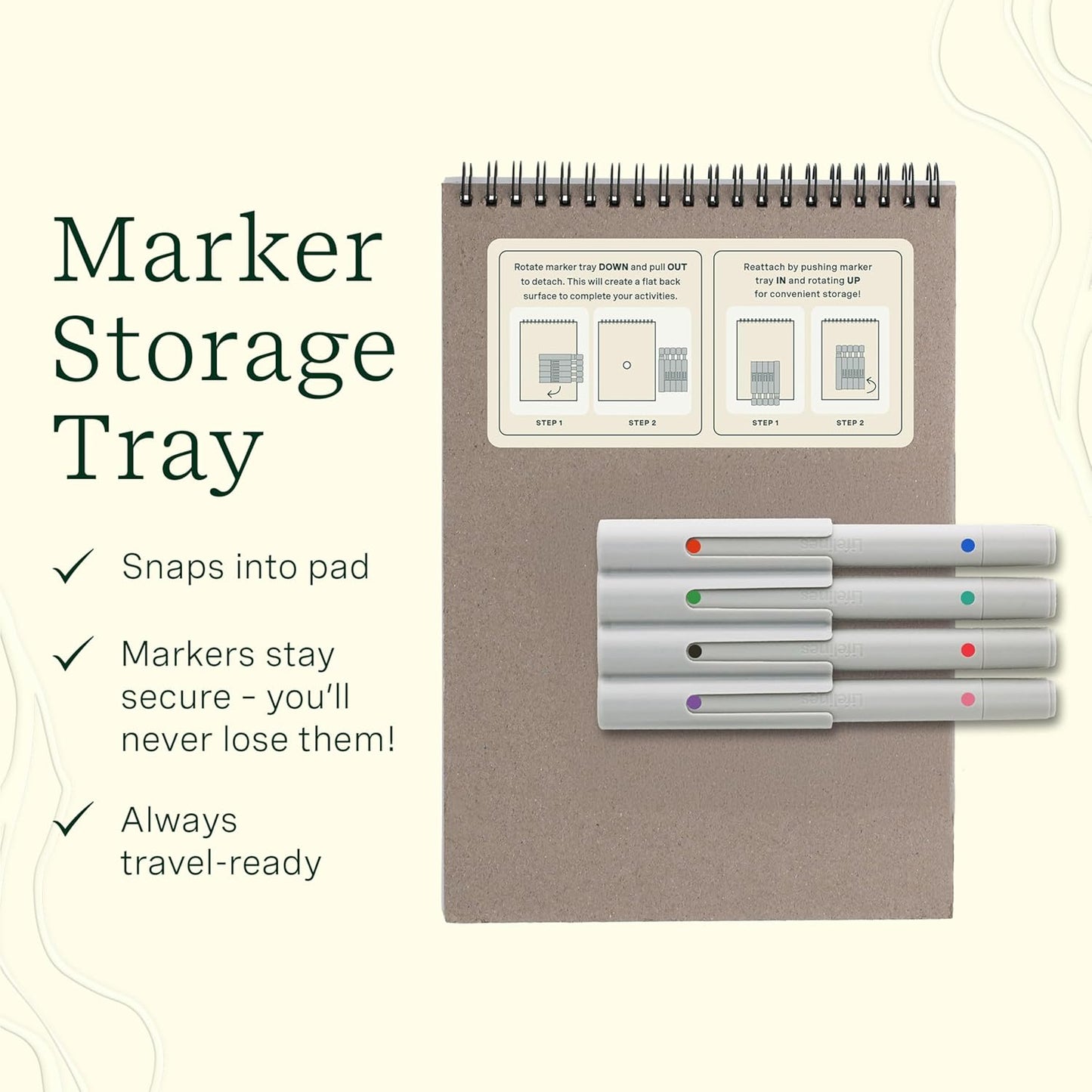 Lifelines FlowArt Activity Pad, 4-Pack - Guided Art Meditations with Markers - Color by Number/Letter, Dot Art and More Coloring Books for Teens, Adults & Seniors