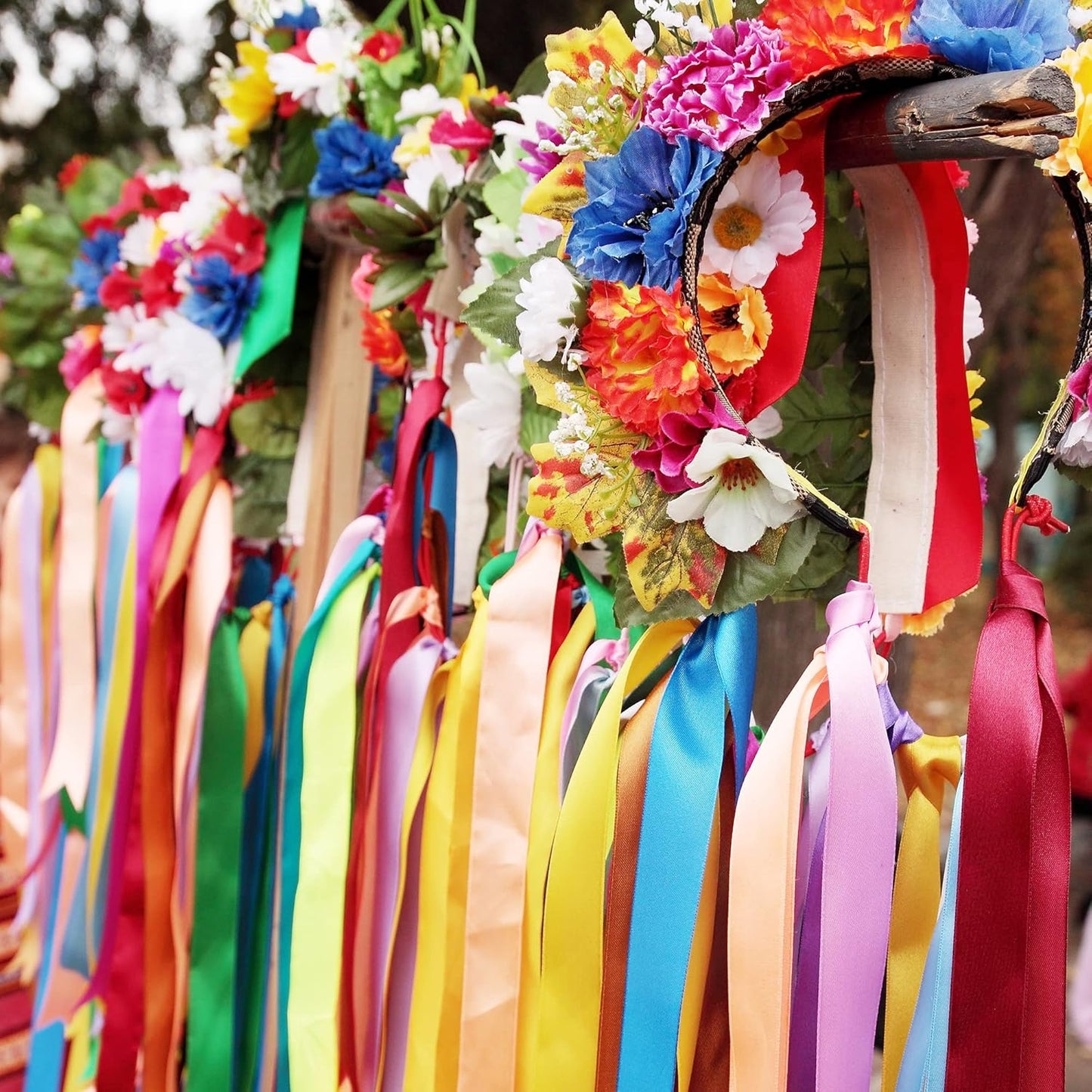 LIUYAXI Torrid Orange Double Faced Satin Ribbon, 3/8" X Continuous 100 Yards, Ribbons Perfect for Gift Wrapping Bows Bouquet Wedding Decor DIY Craft and More