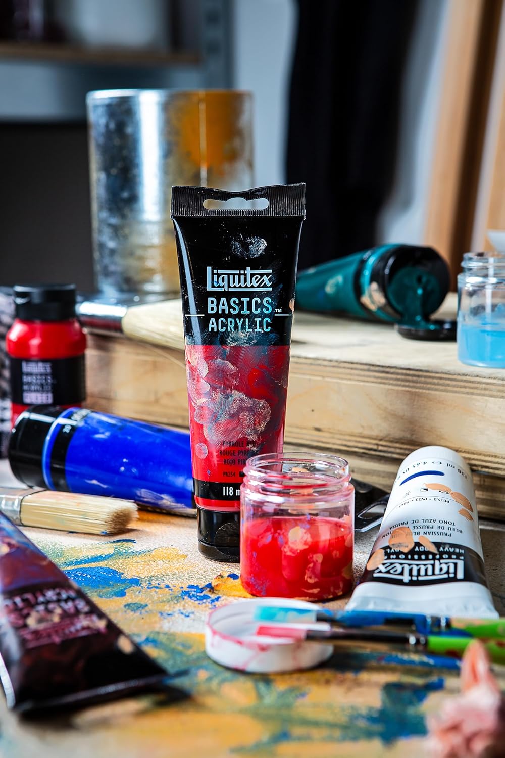 Liquitex BASICS Acrylic Paint, 250ml (8.5-oz) Tube, Titanium White