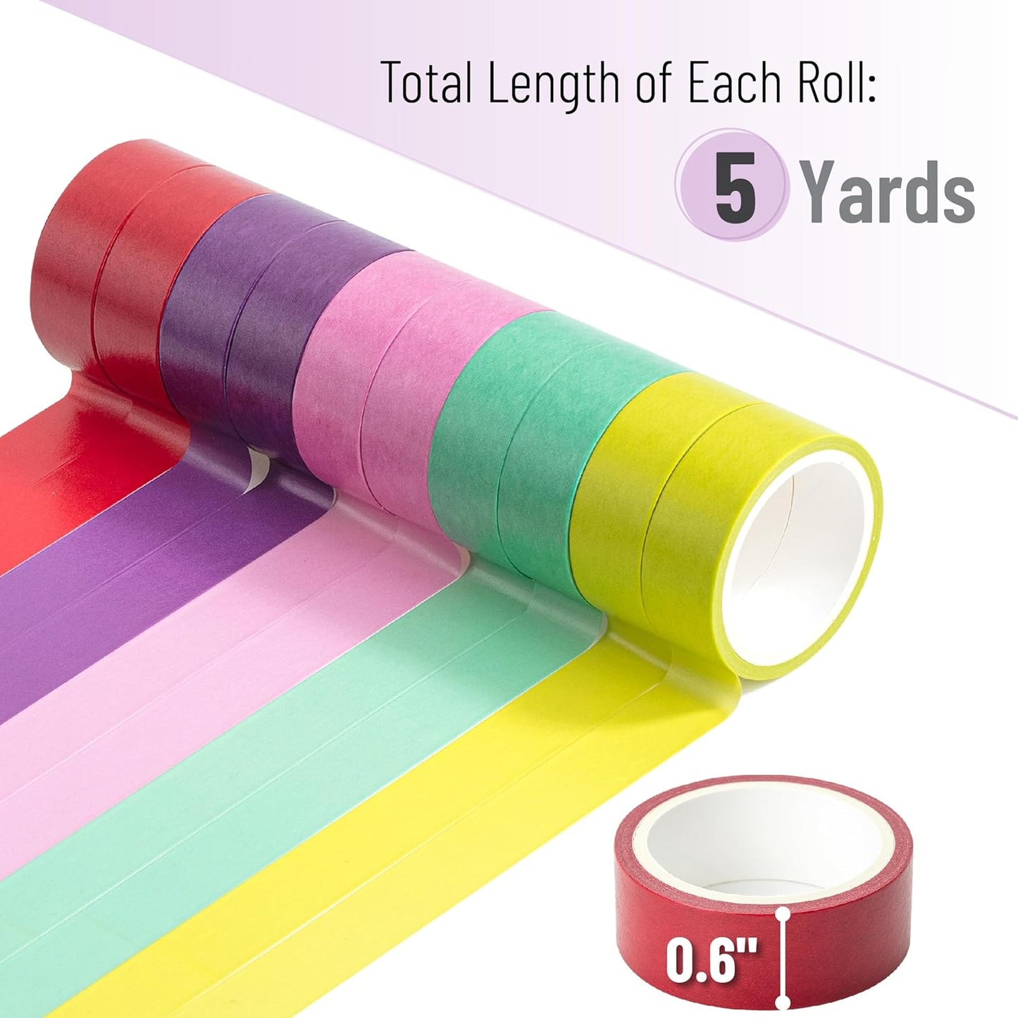 Mr. Pen- Washi Tape Set, 10 Rolls, Tropical Twirl, Decorative Tape, Washi Tapes, Scrapbook Tape, Scrapbook Washi Tape for Journaling, Craft Tape, Washy Tape, Washy-Tape, Cute Washi Tape