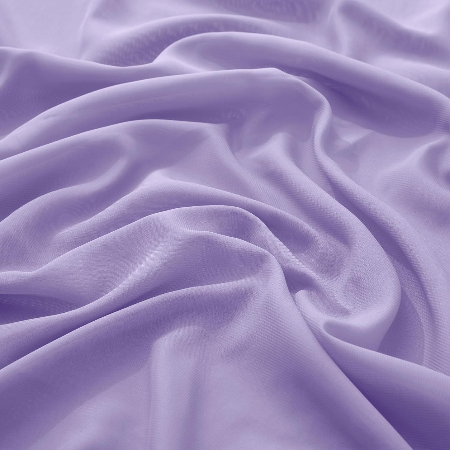 VACVELT Wedding Arch Draping Fabric, Lilac Chiffon, 2 Panels Sheer Drapes, 30 Inch x 20ft Chiffon Backdrop Curtain, Outdoor Sheer Drapery for Ceremony Party Ceiling