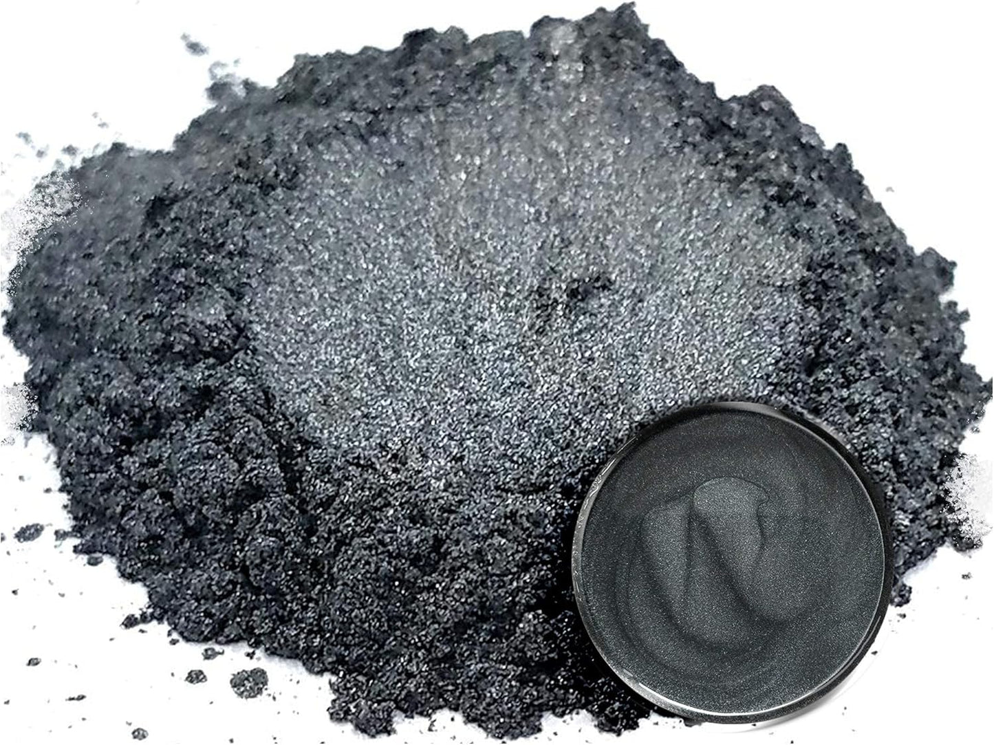 Eye Candy Pigments Premium Grey Mica Powder - Katana Grey (25gr) - for Epoxy, Resin, Soap, Paint, Woodworking, Acrylic Pouring, Bath Bombs, Fishing Lures - DIY Arts and Crafts Additive