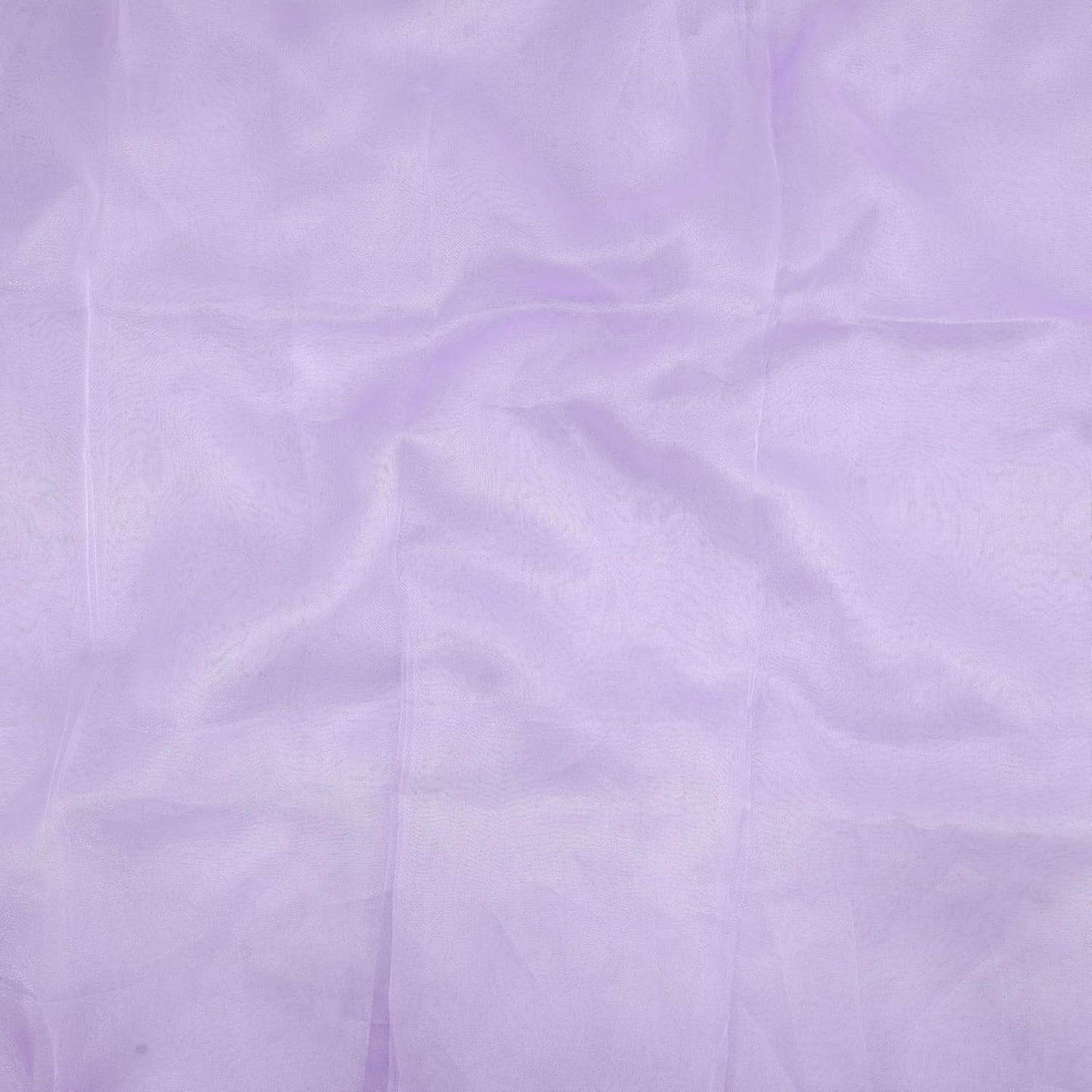 Organza Fabric 5 Yard Bridal Solid Sheer Organza Fabric Bolt for Wedding Dress, Fashion, Crafts, Decorations Silky Shiny Organza 44" - (5 Yard, Lavender)