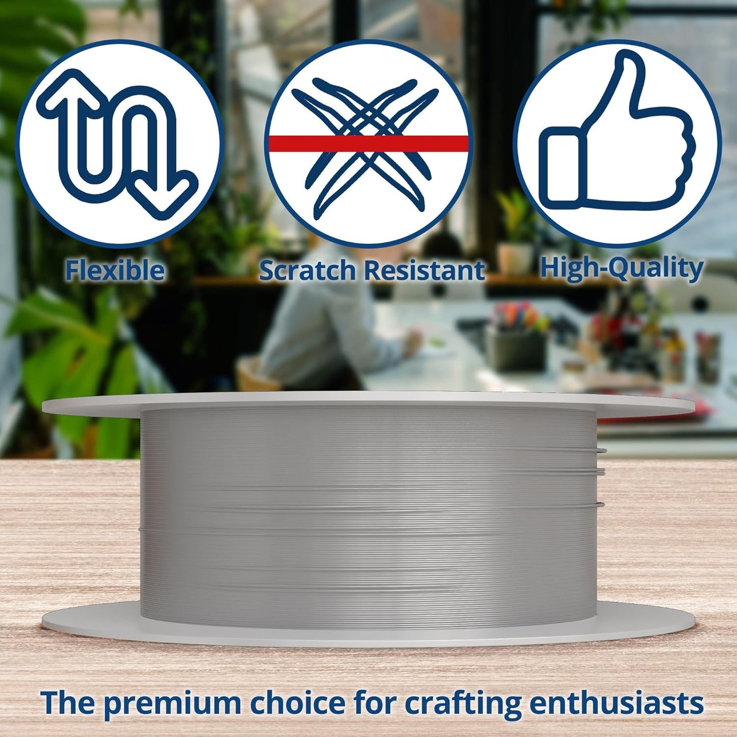 Soft Flex 49 Strand Beading Wire - Medium 0.19 Diameter - 100 Feet Nylon Design Wire