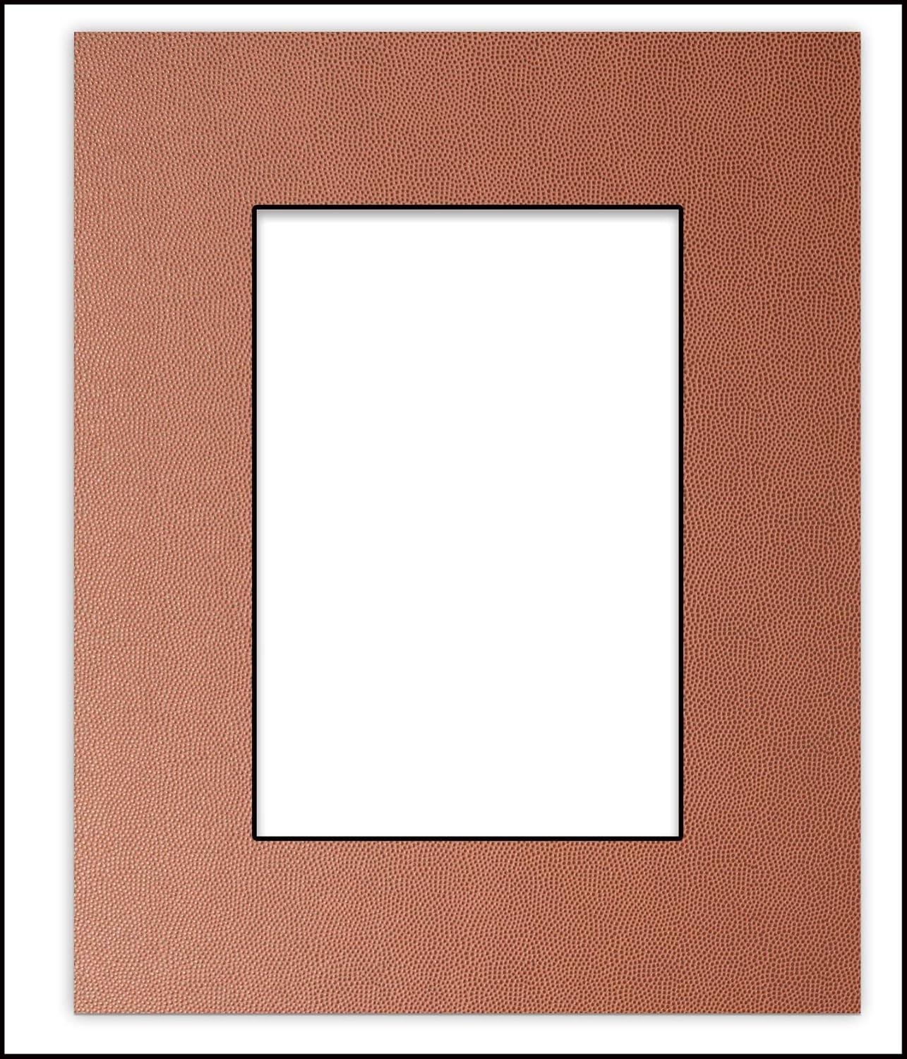 Pack of 25 Acid Free 11x14 Mats Bevel Cut for 8.5x11 Photos - Football Texture Precut Matboards For Pictures, Photos, Framing - 4-ply Thickness