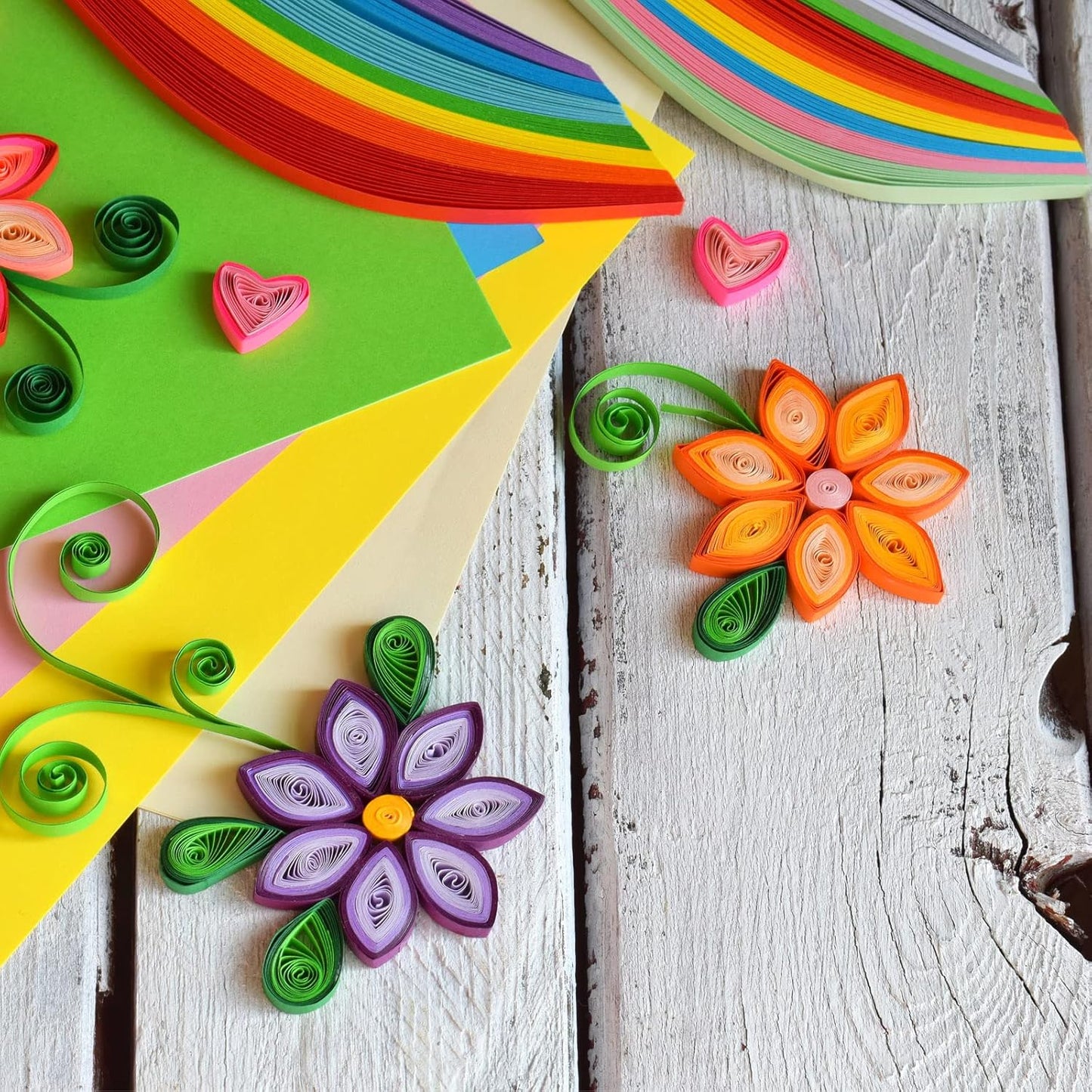 PATIKIL 600pcs Quilling Strips Paper 1/8"(3mm) 39cm Origami Paper Quilling Strip for Art DIY Hand Craft Christmas, Orange