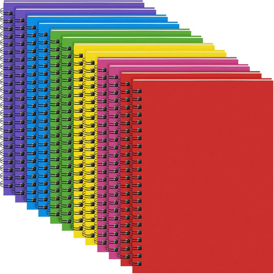 Yahenda Spiral Notebook College Ruled Journals Notebooks Lined 8.3 x 5.5 Inch Note Books Bulk A5 Writing Notebooks Thick Paper Notebook for Office Business School Supplies (Mixed Colors,18 Pcs)