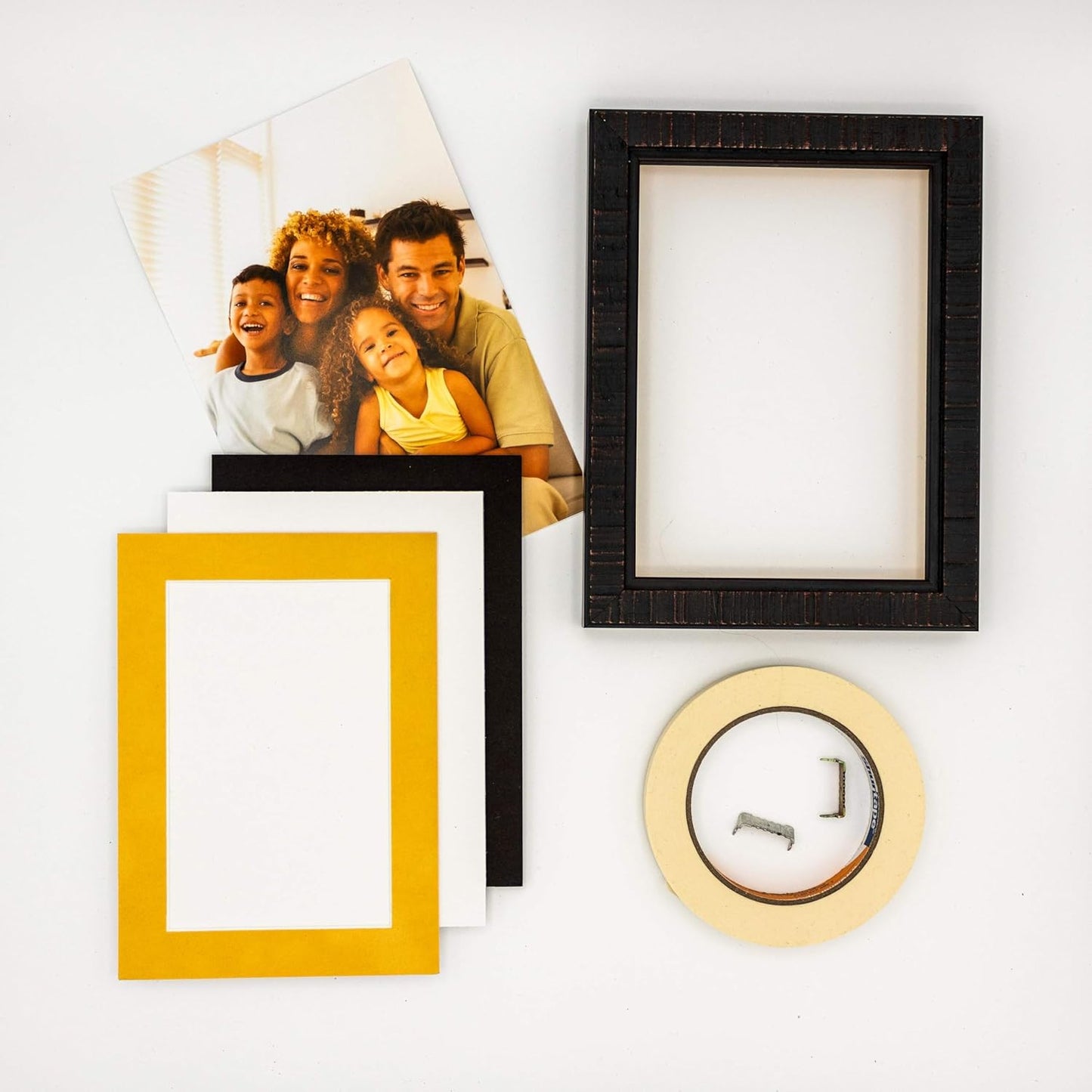 11x14 Mat Bevel Cut for 8.5x11 Photos - Acid Free Bright Yellow Precut Matboard - For Pictures, Photos, Framing - 4-ply Thickness